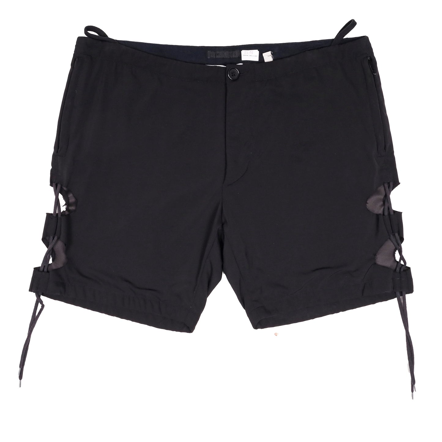 Helmut Lang Spring / Summer 2001 Black Cut Out Shorts (Sample)