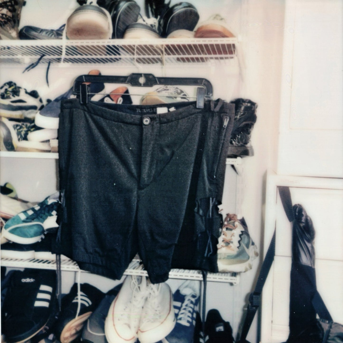 Helmut Lang Spring / Summer 2001 Black Cut Out Shorts (Sample)