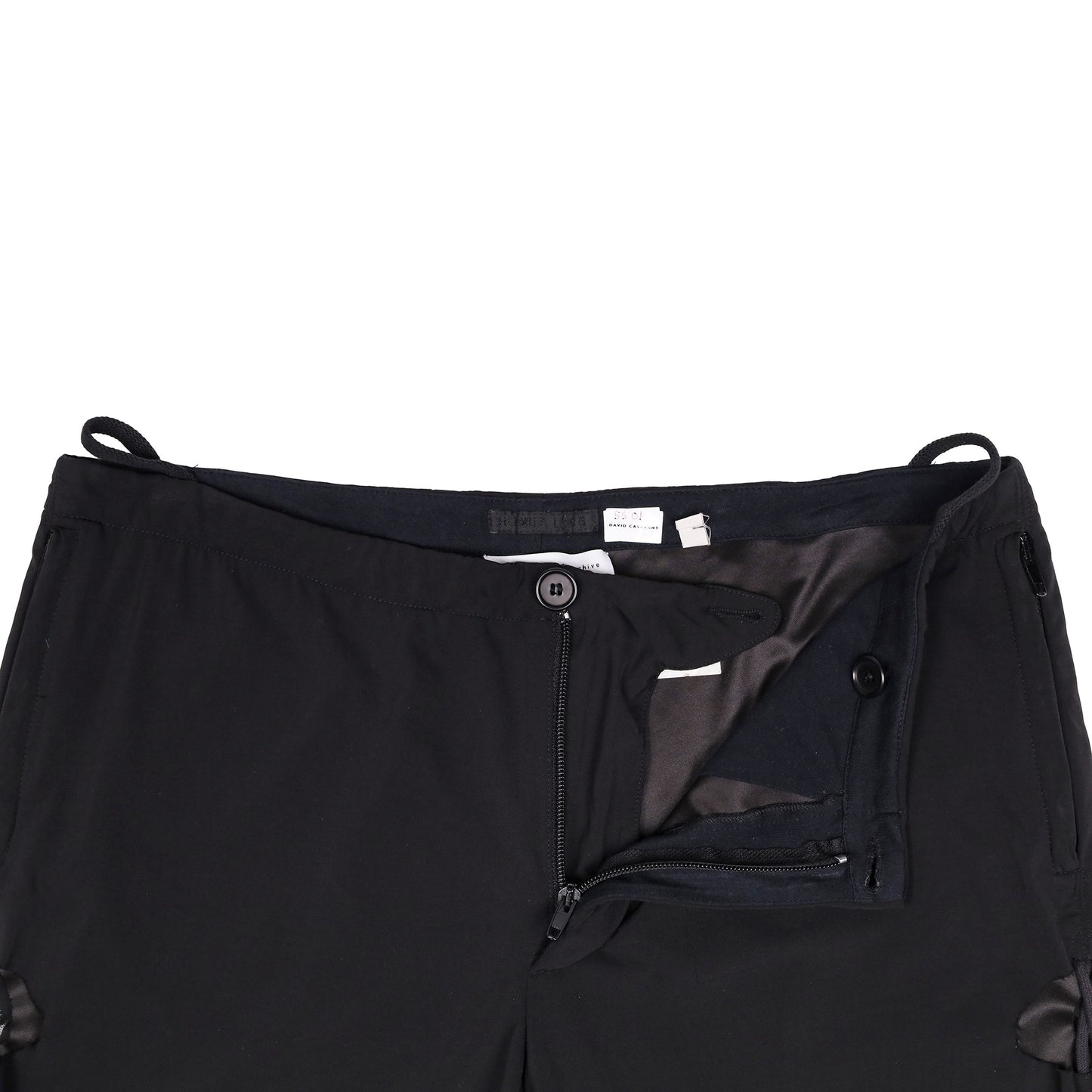 Helmut Lang Spring / Summer 2001 Black Cut Out Shorts (Sample)