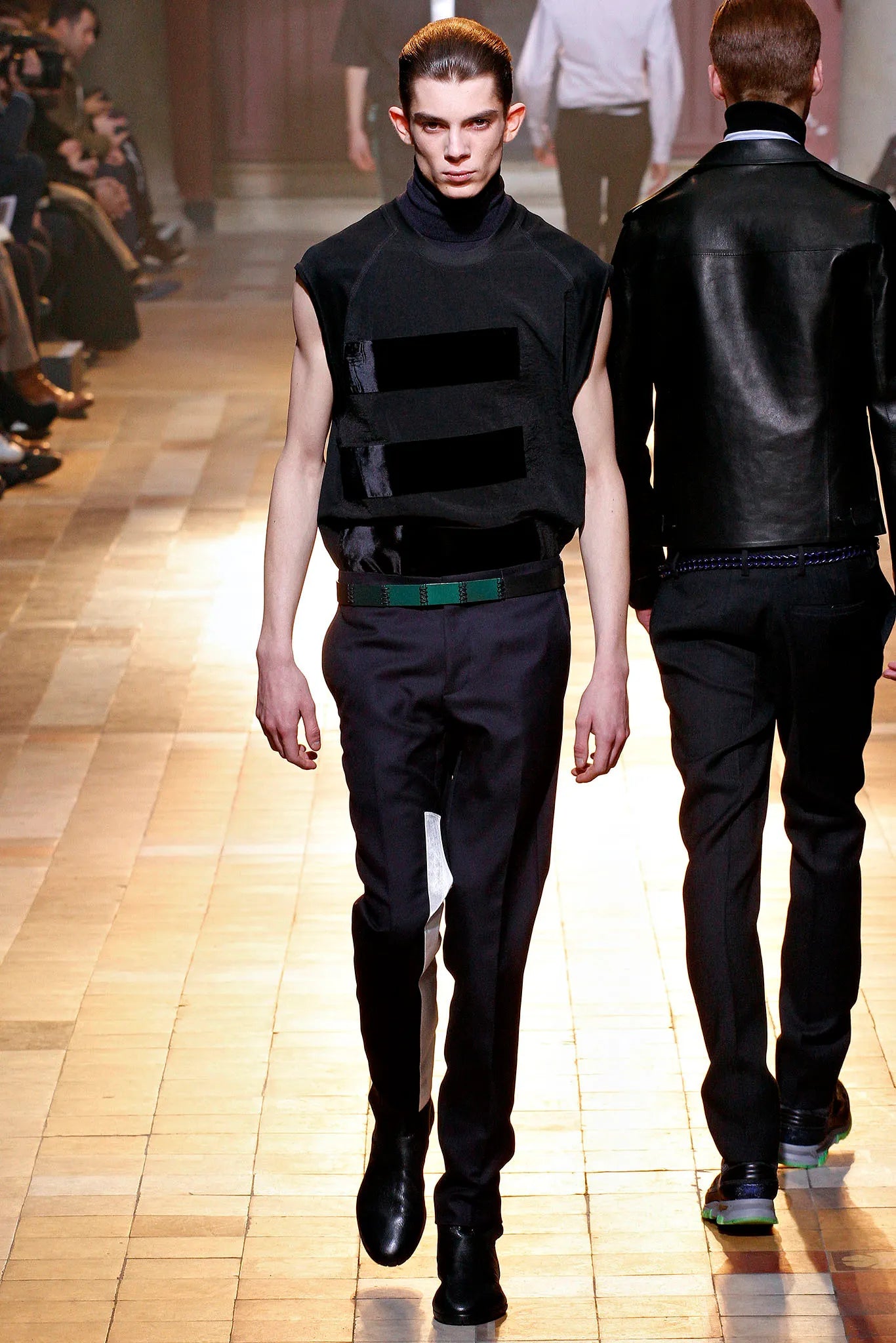 Lanvin by Lucas Ossendrijver Autumn / Winter 2013 Black Silk Tank