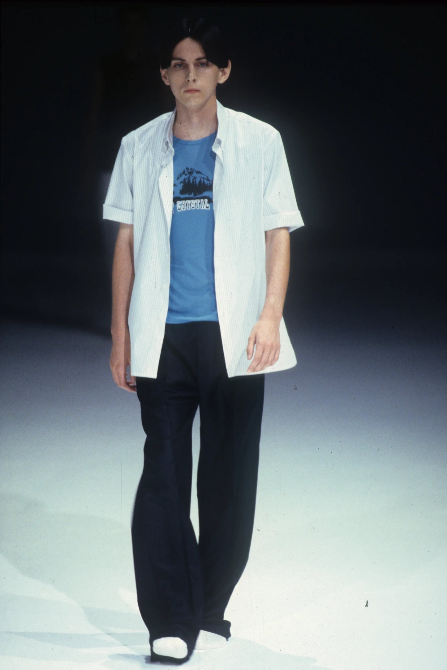 Raf Simons Spring / Summer 2000 Black Wide Leg Pants