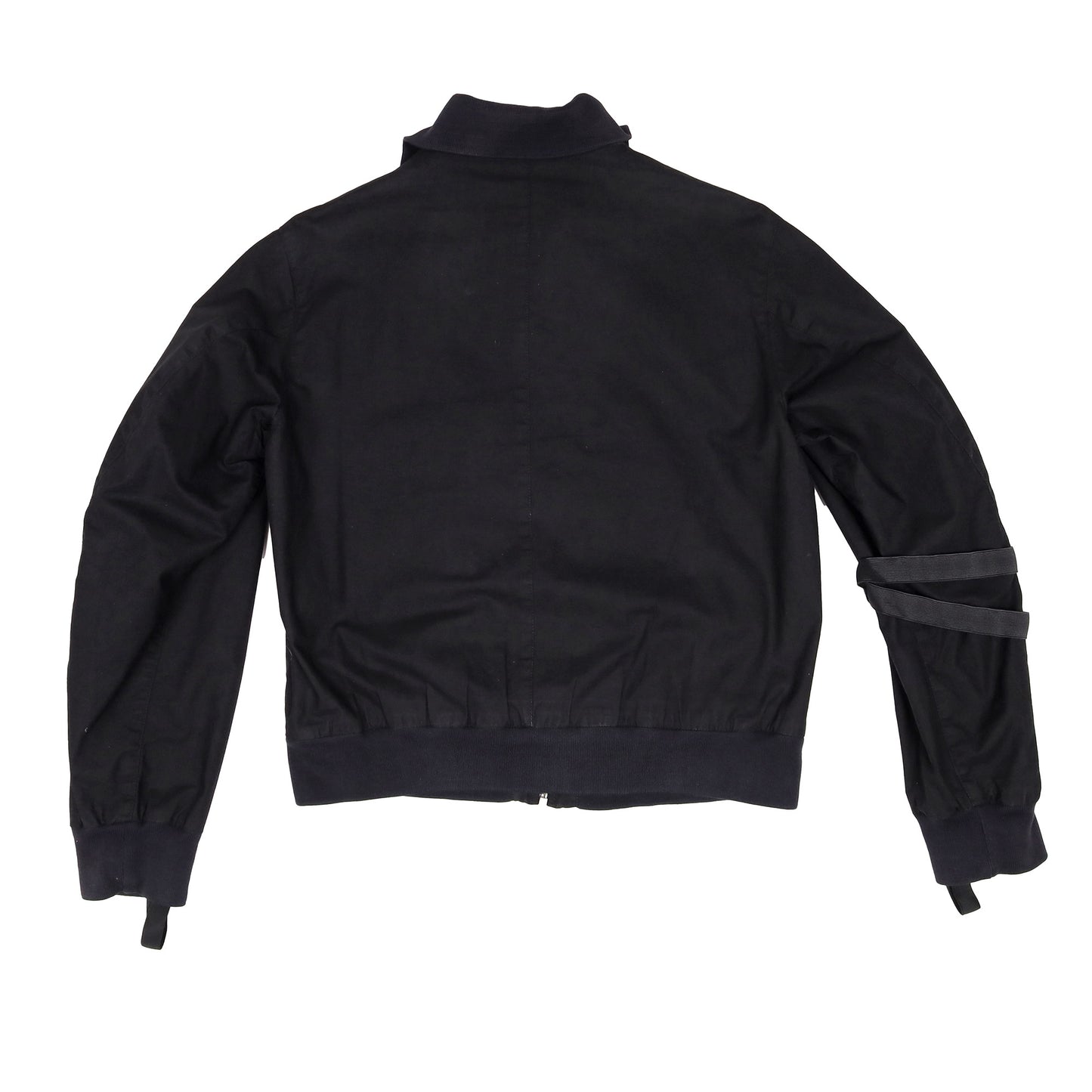 Helmut Lang Spring / Summer 1999 Black Cotton Bondage Bomber Jacket