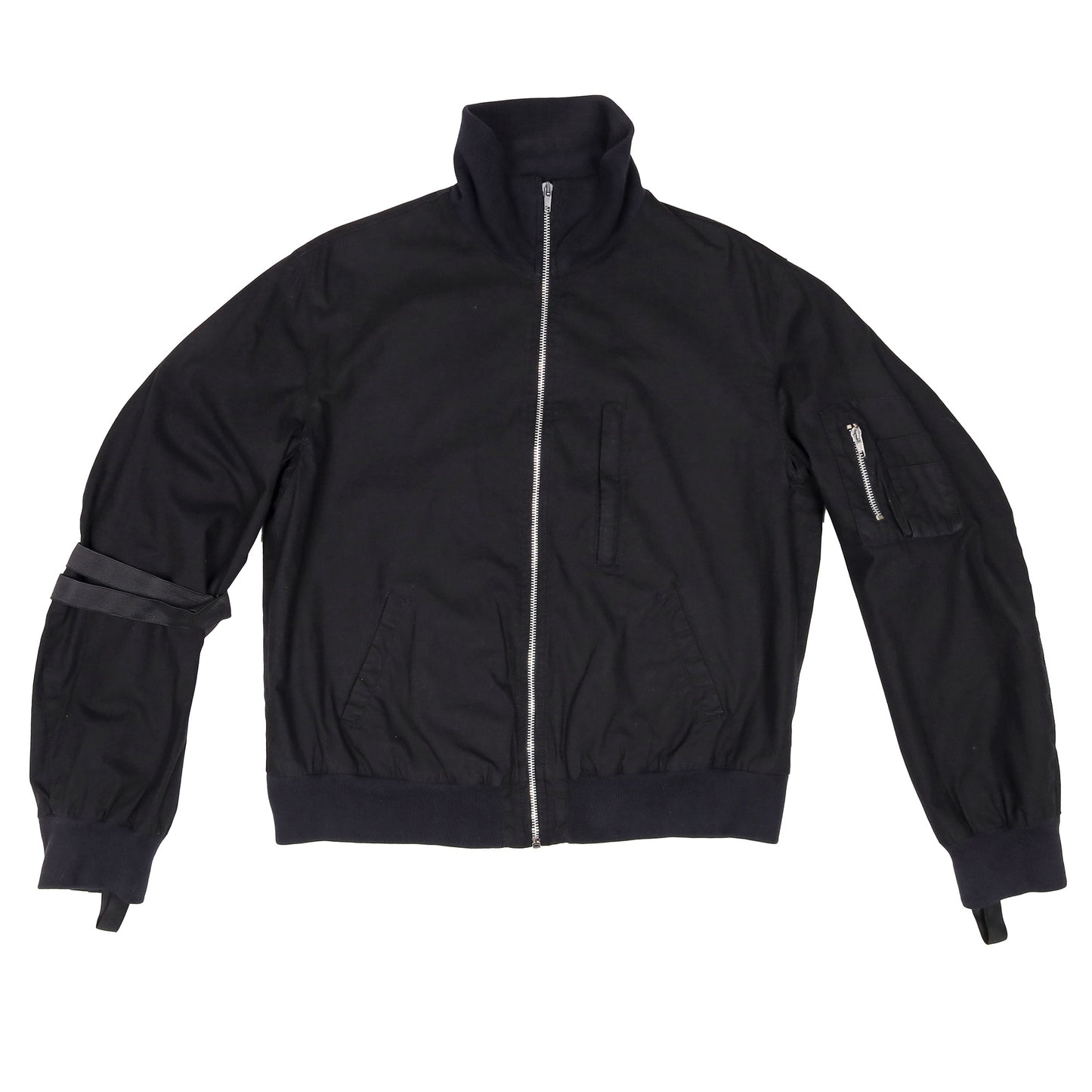 Helmut Lang Spring / Summer 1999 Black Cotton Bondage Bomber Jacket