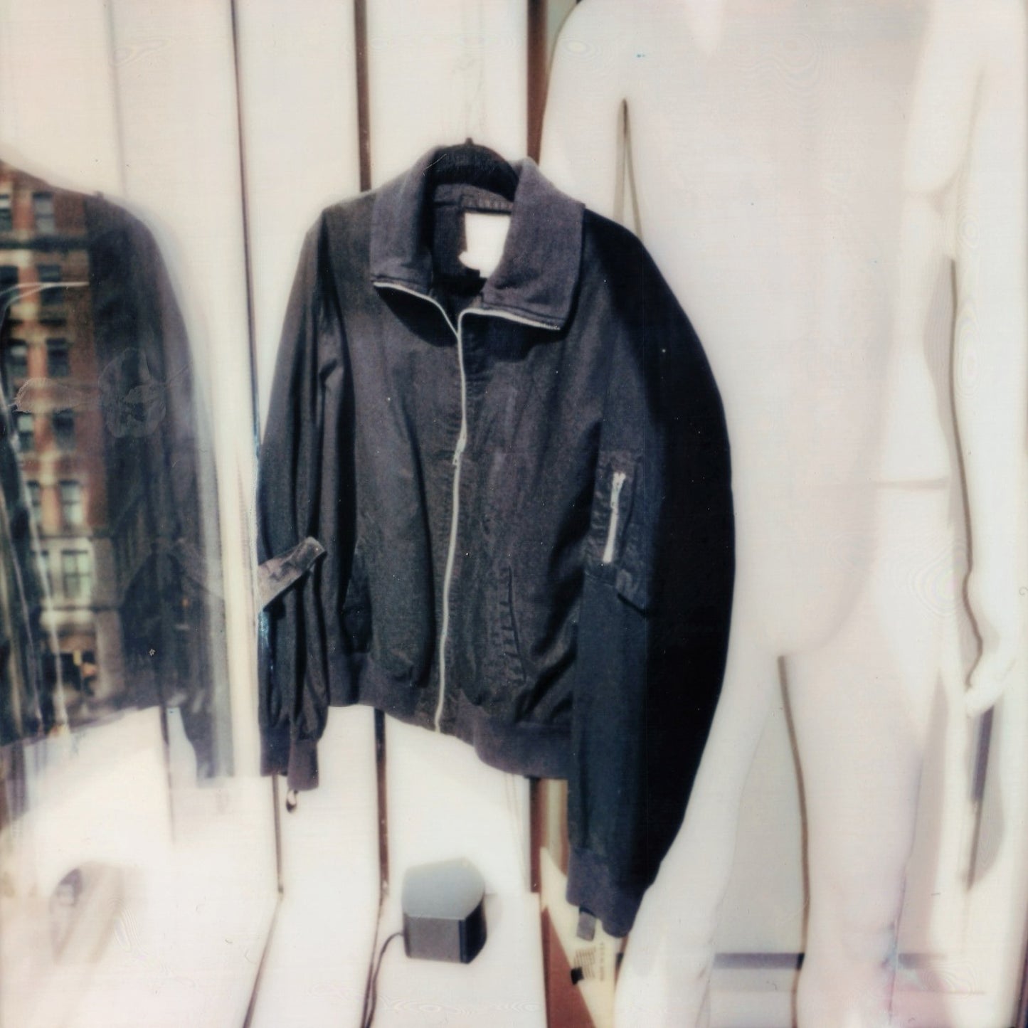 Helmut Lang Spring / Summer 1999 Black Cotton Bondage Bomber Jacket