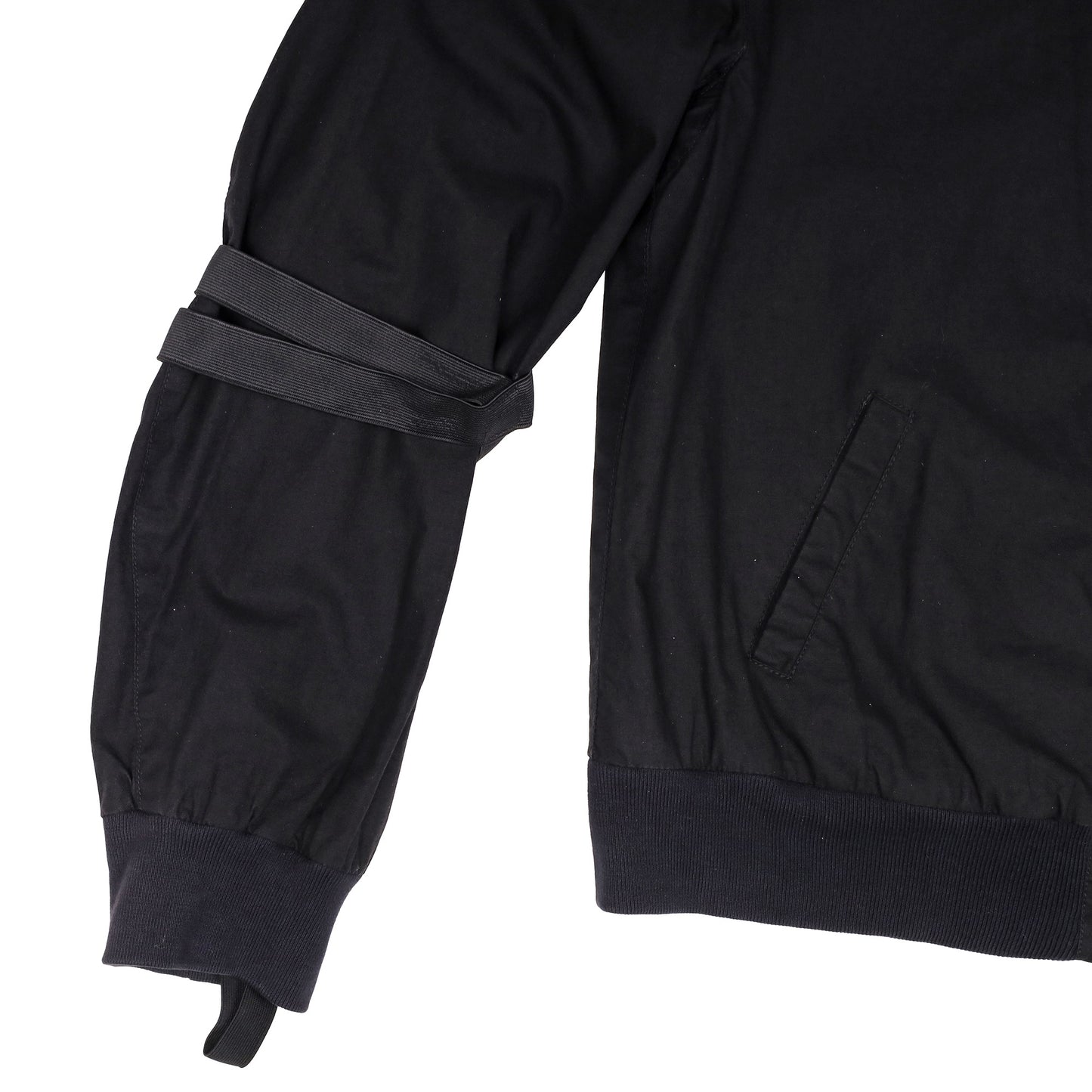 Helmut Lang Spring / Summer 1999 Black Cotton Bondage Bomber Jacket
