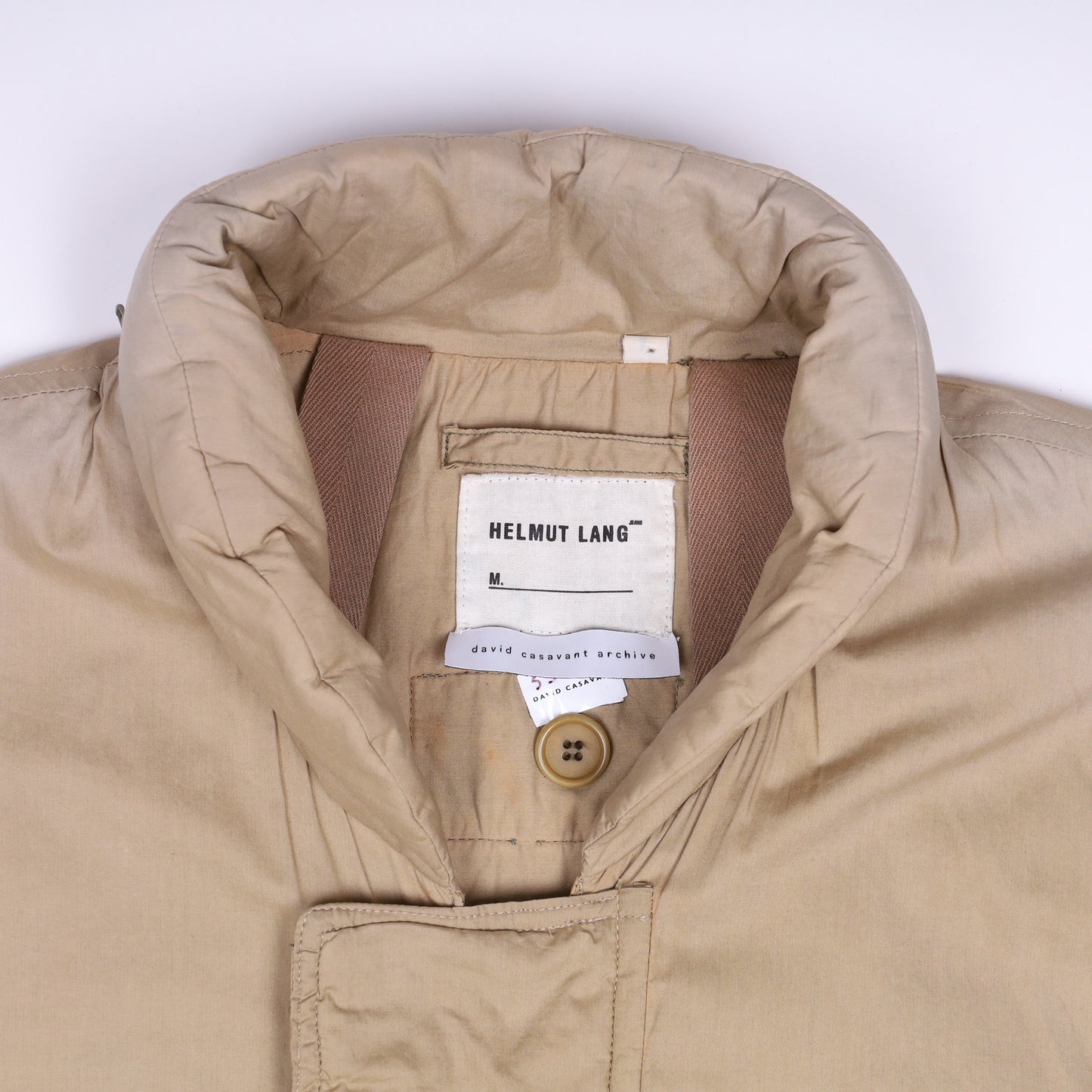 Helmut Lang Spring / Summer 2000 Tan Light Cotton M69 Bondage Flak Vest