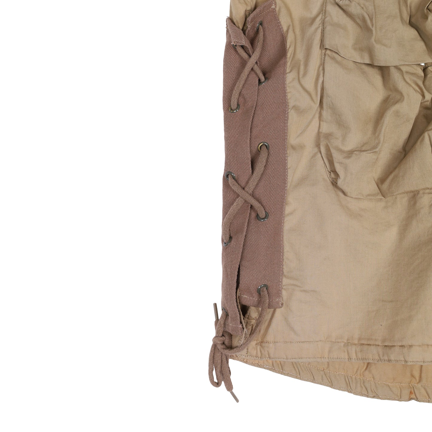 Helmut Lang Spring / Summer 2000 Tan Light Cotton M69 Bondage Flak Vest