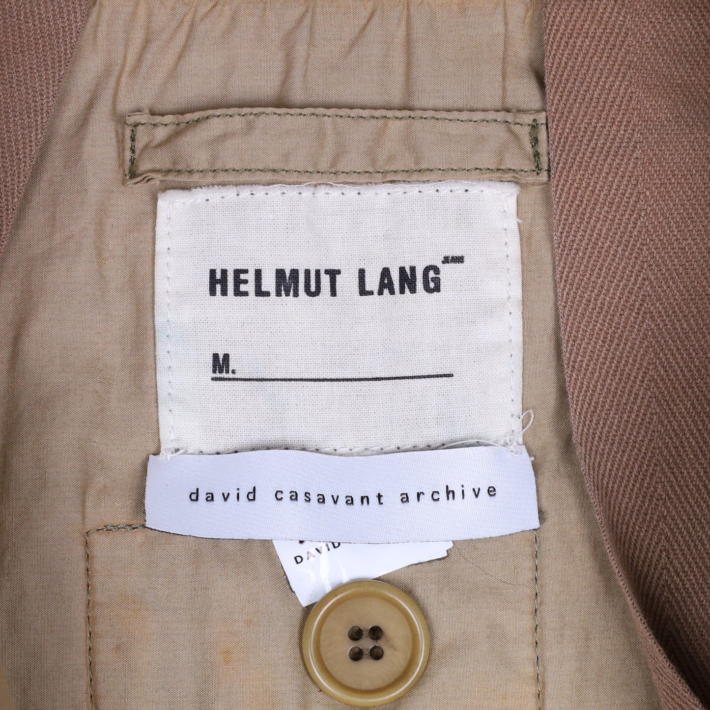 Helmut Lang Spring / Summer 2000 Tan Light Cotton M69 Bondage Flak Vest