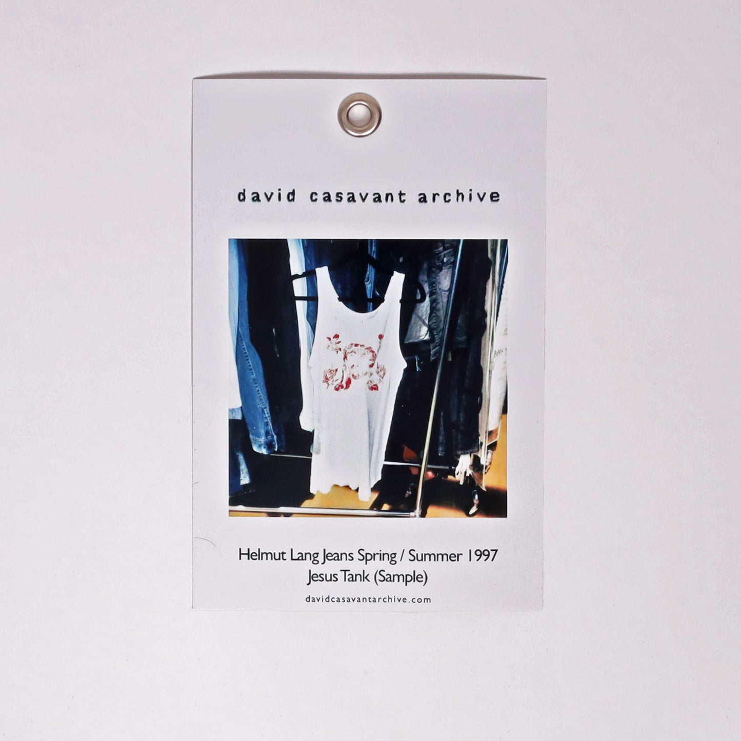 Helmut Lang Spring / Summer 1997 Jesus Tank (Sample)