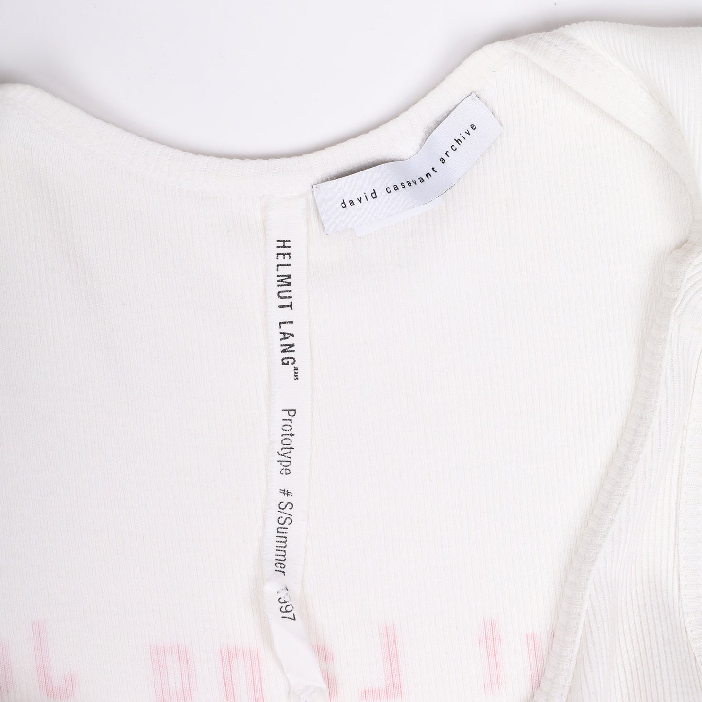 Helmut Lang Spring / Summer 1997 Jesus Tank (Sample)