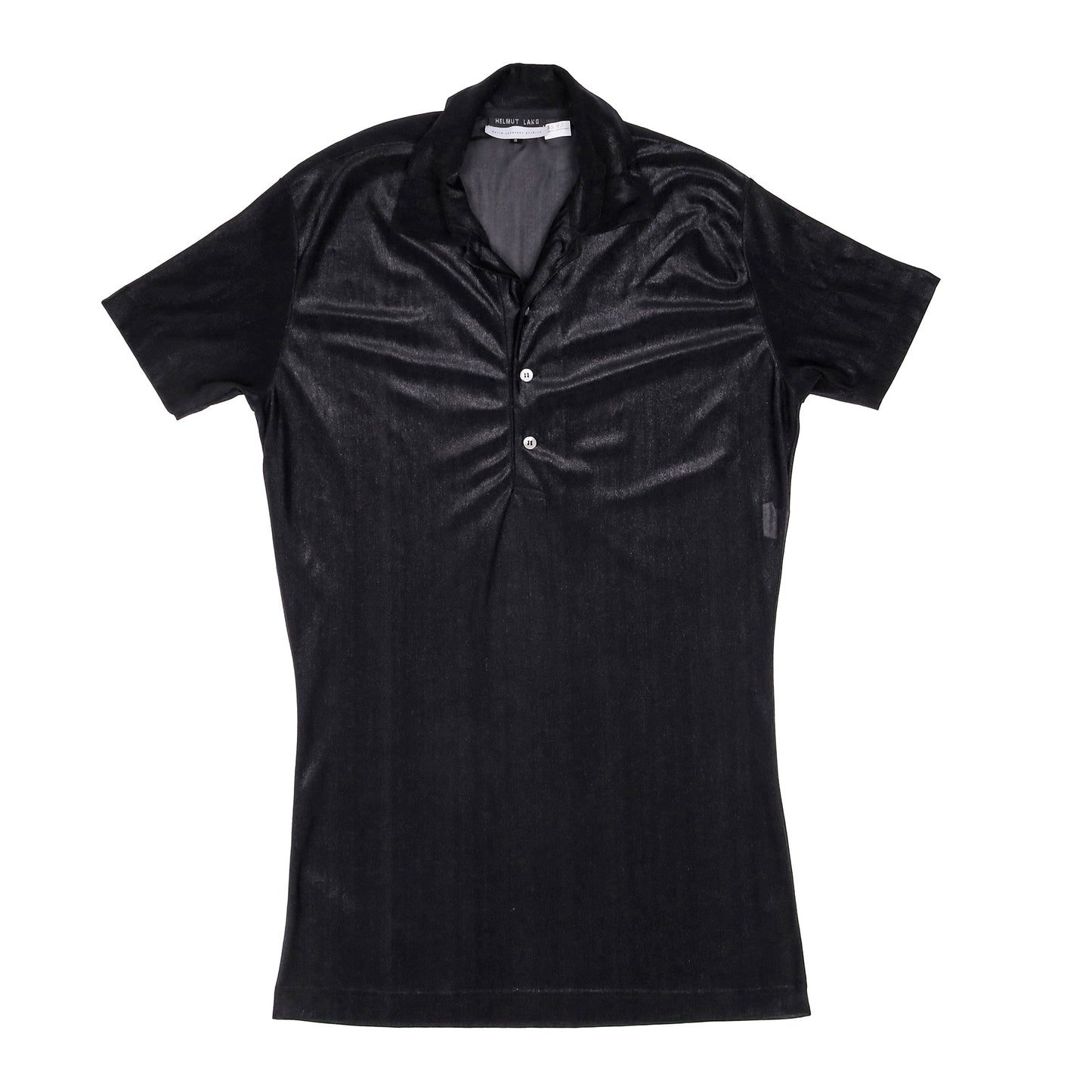 Helmut Lang Spring / Summer 1993 Sheer Polo Shirt