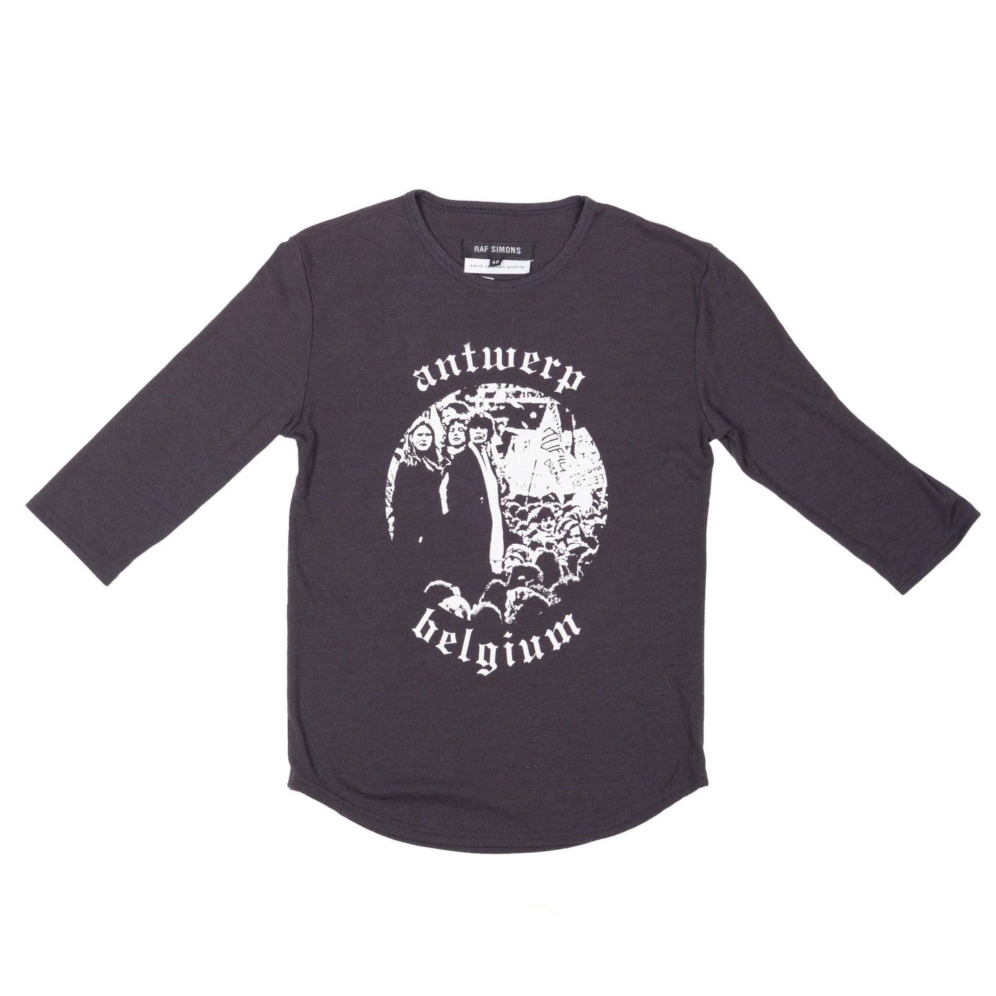 Raf Simons 2001秋冬“Antwerp”黑色T恤