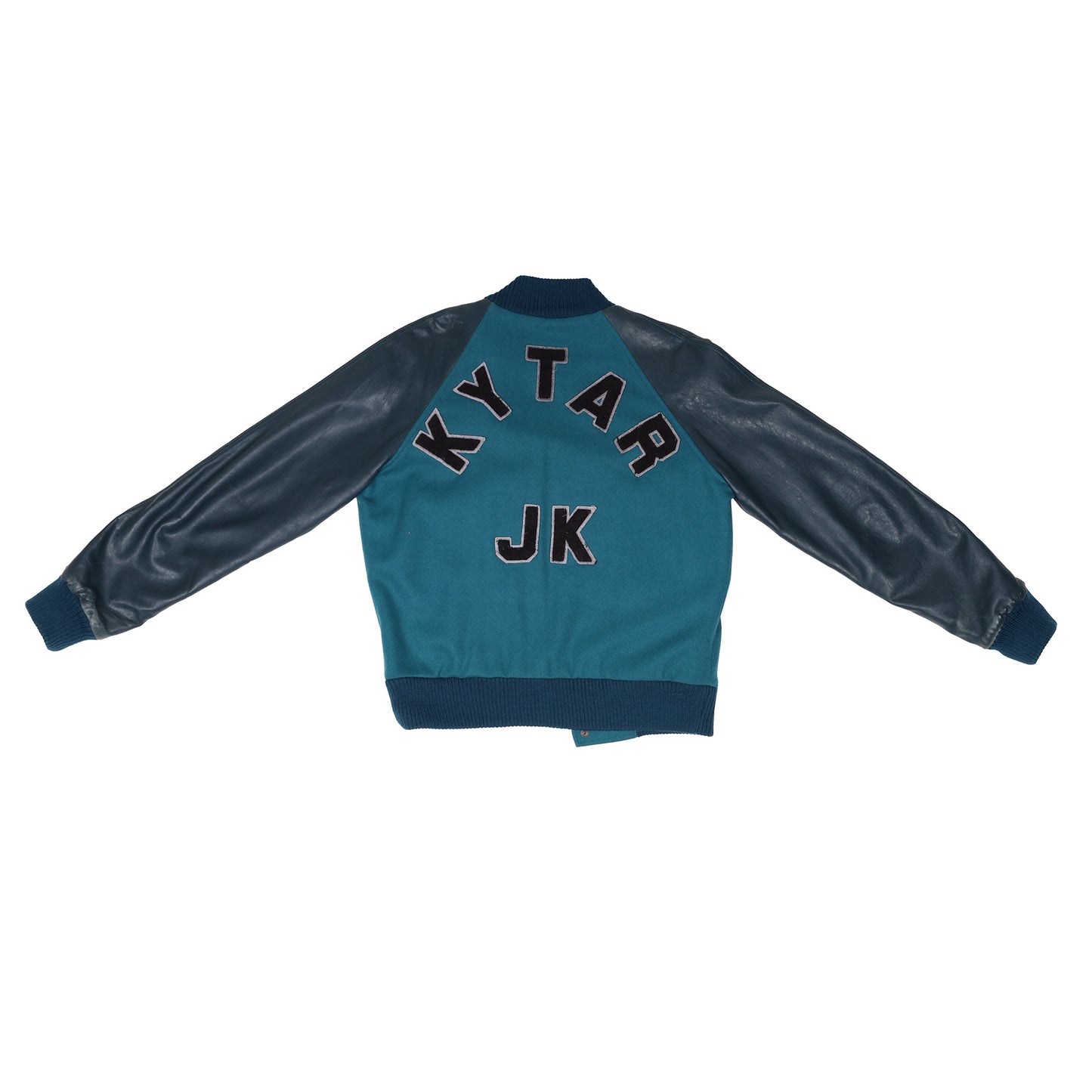 Raf Simons Autumn / Winter 2002 Turquoise Varsity Jacket