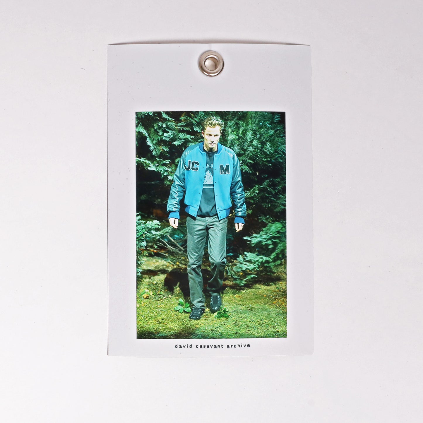 Raf Simons Autumn / Winter 2002 Turquoise Varsity Jacket