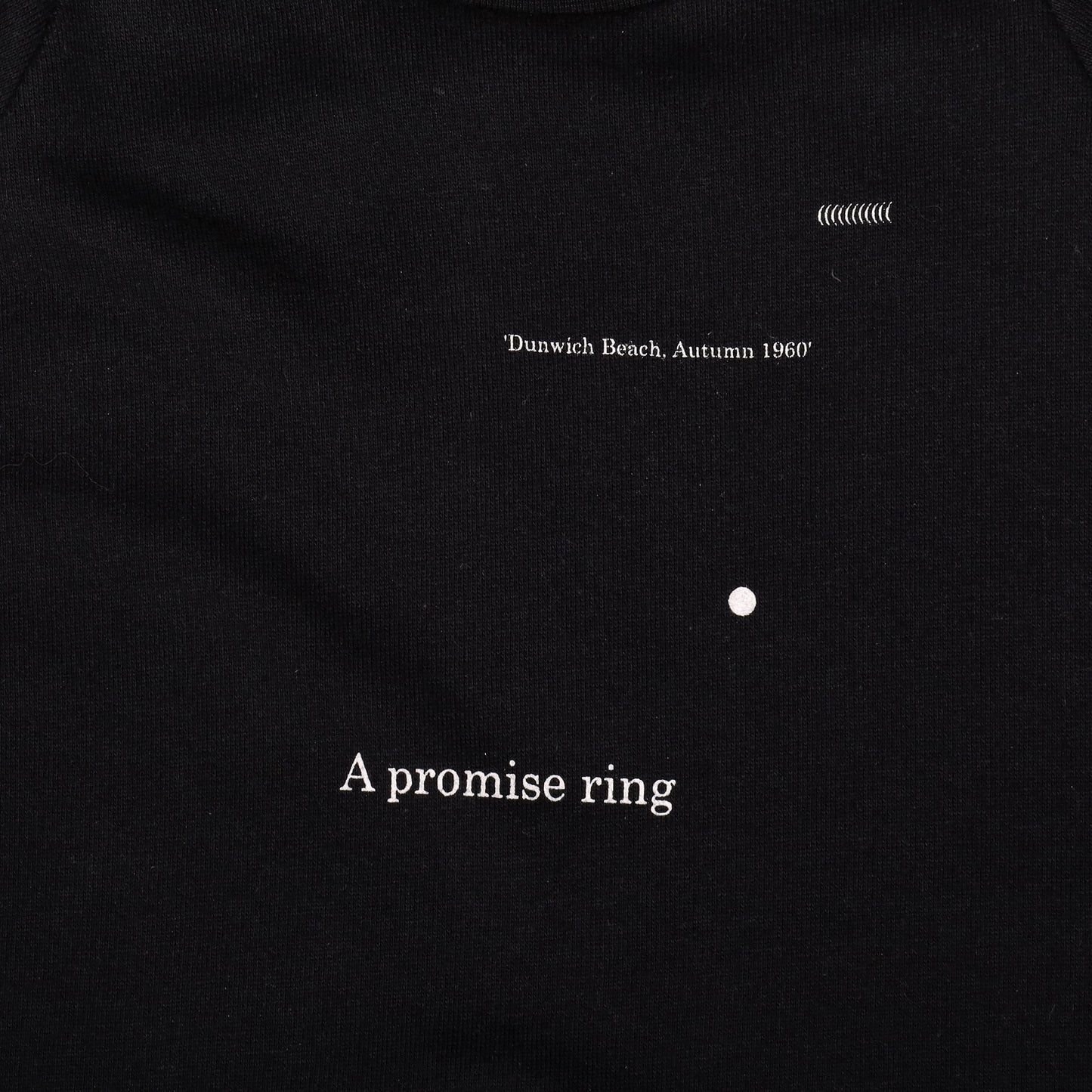 Raf Simons Spring / Summer 2005 “A Promise Ring” Black Crewneck Sweatshirt
