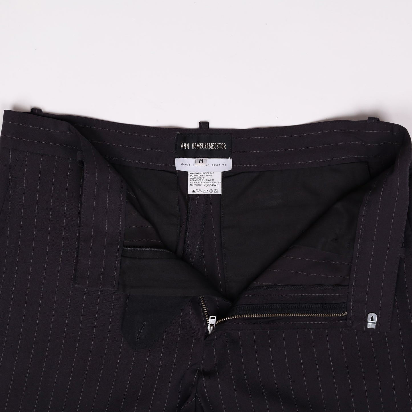 Ann Demeulemeester Black Striped Pants