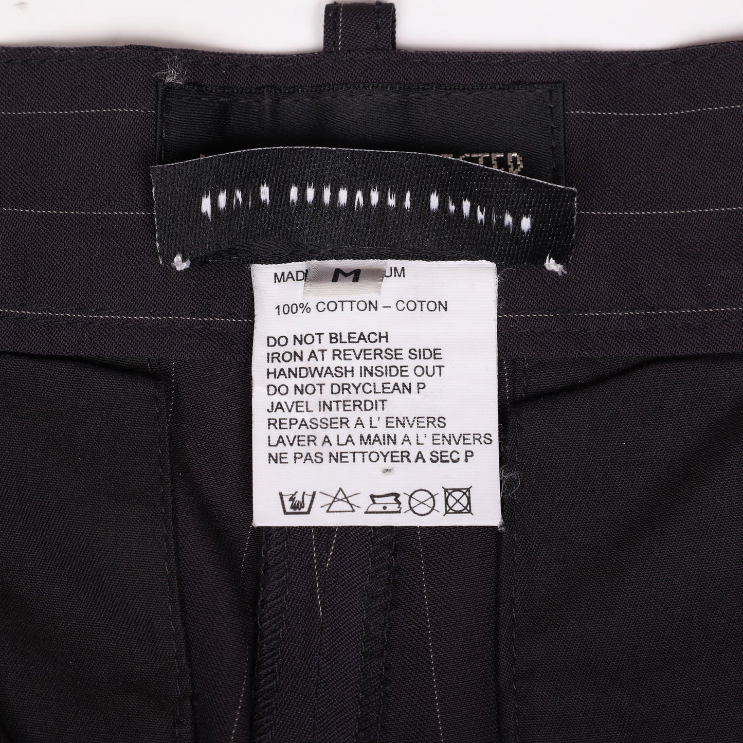 Ann Demeulemeester Black Striped Pants