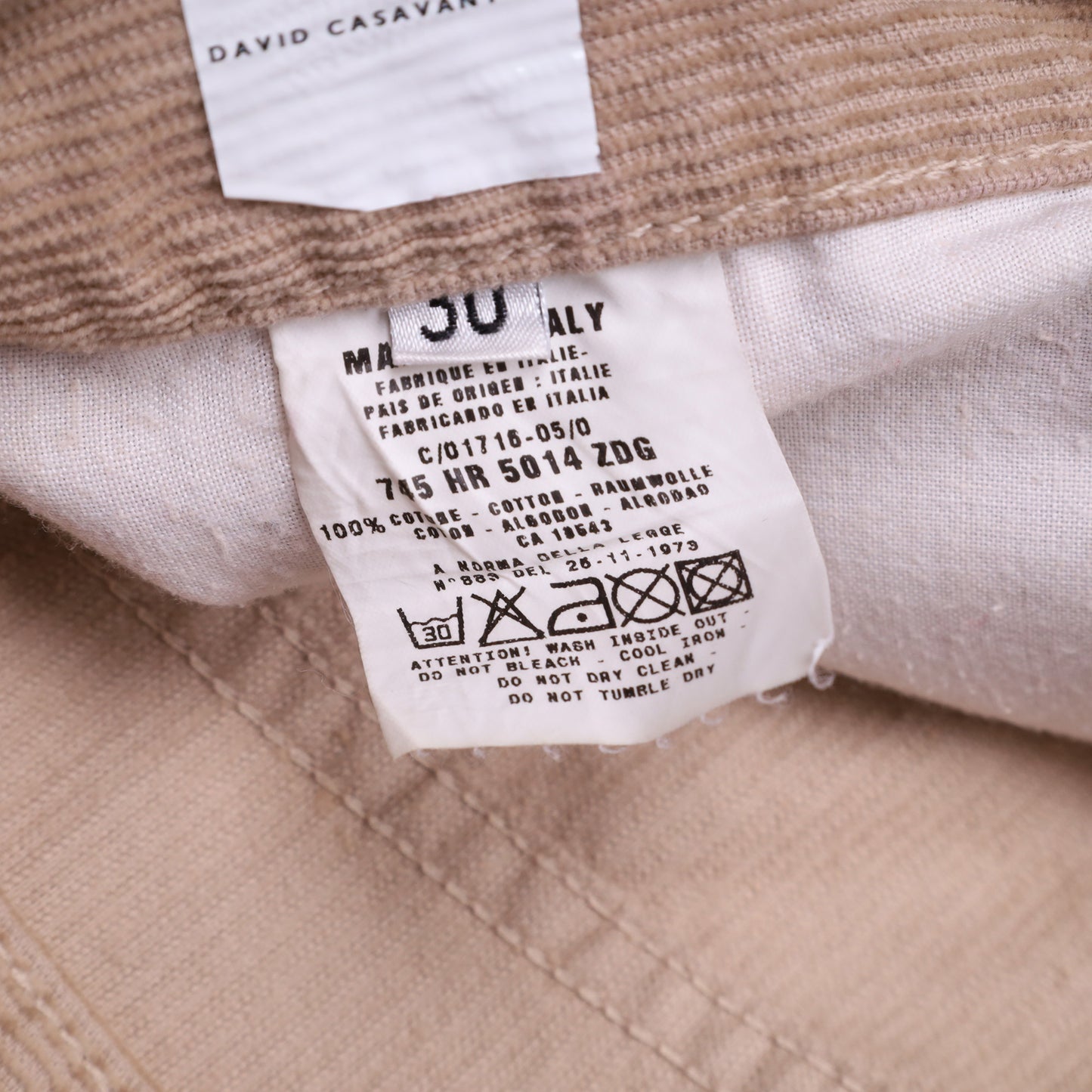 Helmut Lang Relaxed-Cut Painter Jean Corduroy Pants