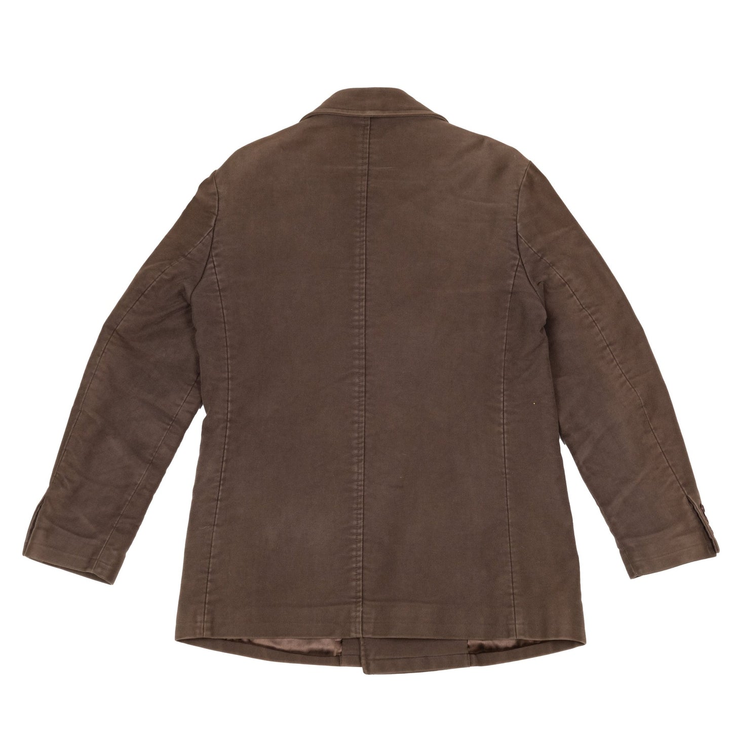 Helmut Lang Vintage 1990’s Moleskin Brown Peacoat