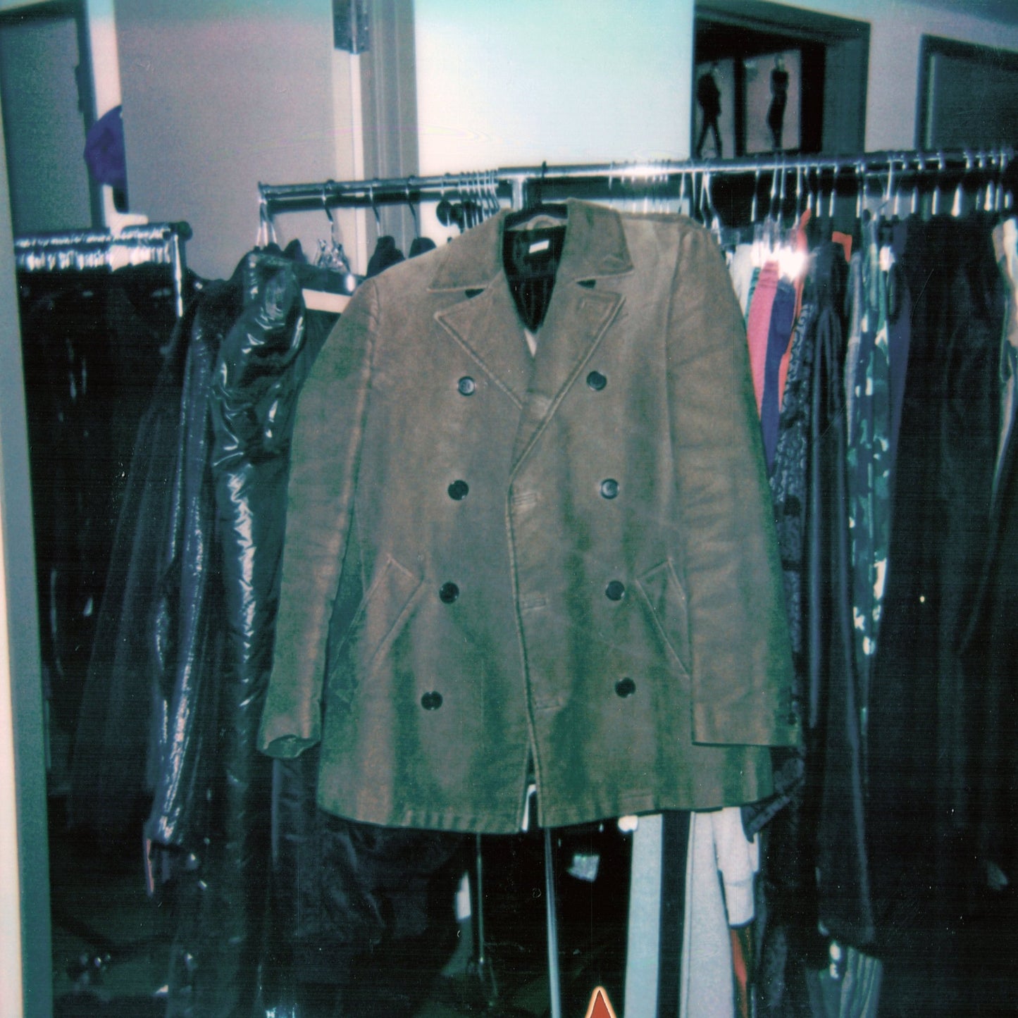 Helmut Lang Vintage 1990’s Moleskin Brown Peacoat