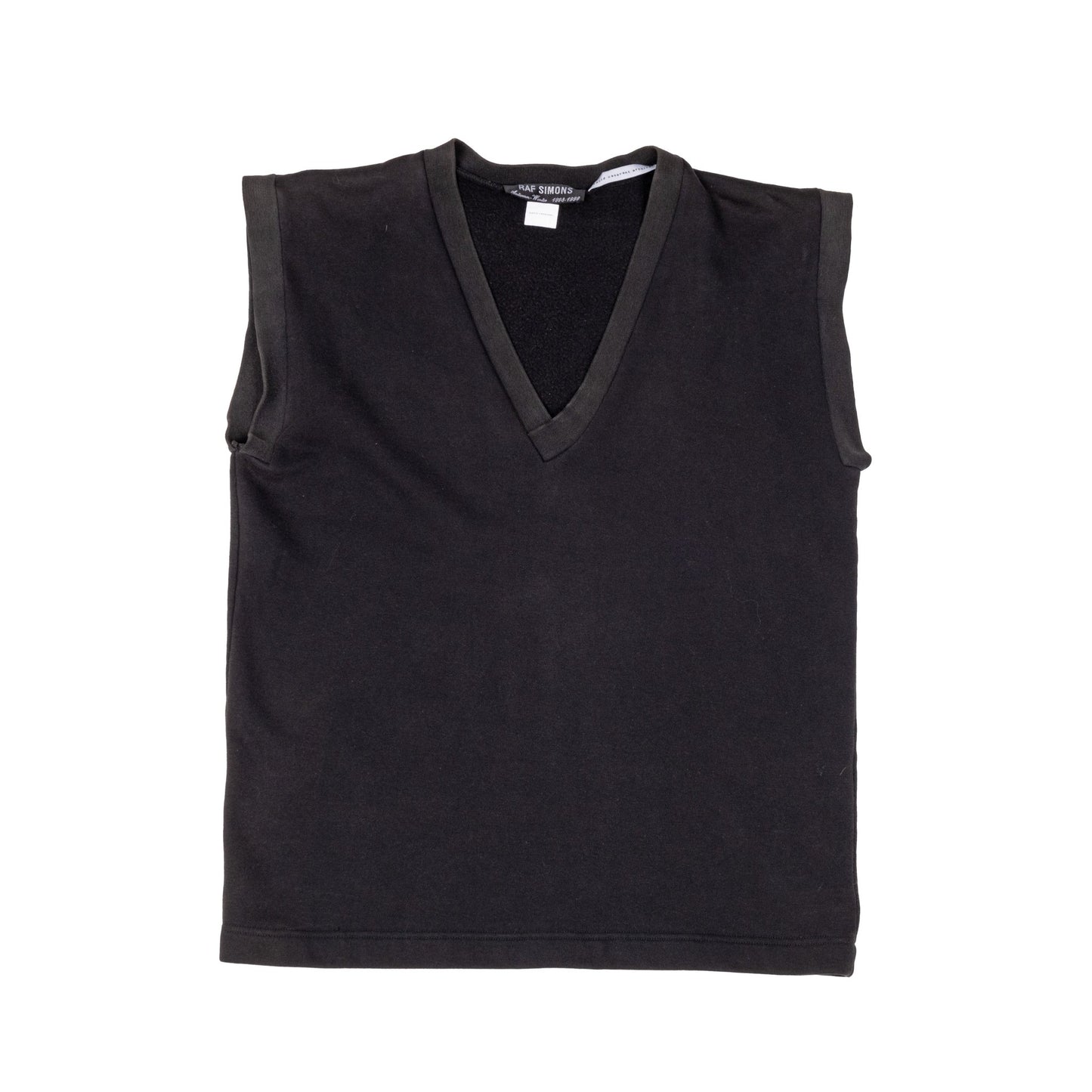 Raf Simons Autumn / Winter 1998 Black Sleeveless Tank Top