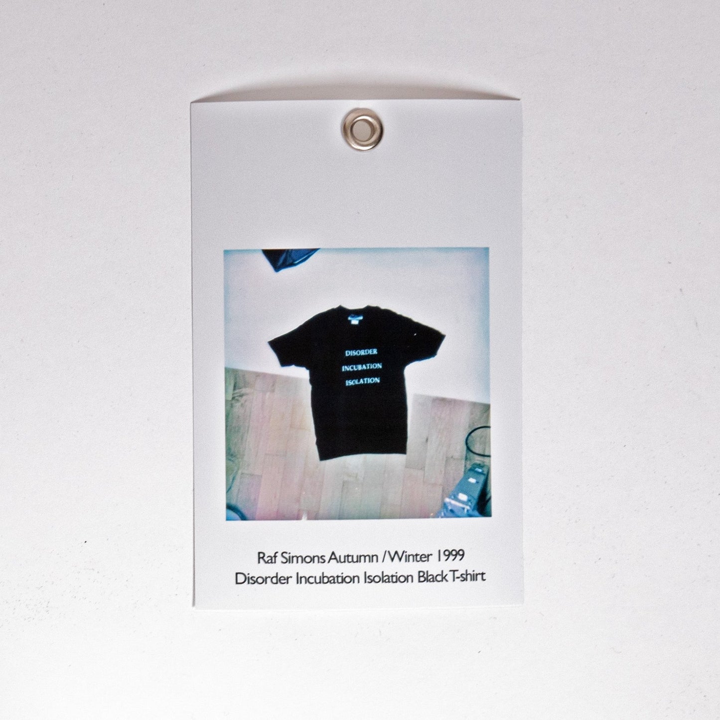 Raf Simons Autumn / Winter 1999 Disorder Incubation Isolation Black T-shirt