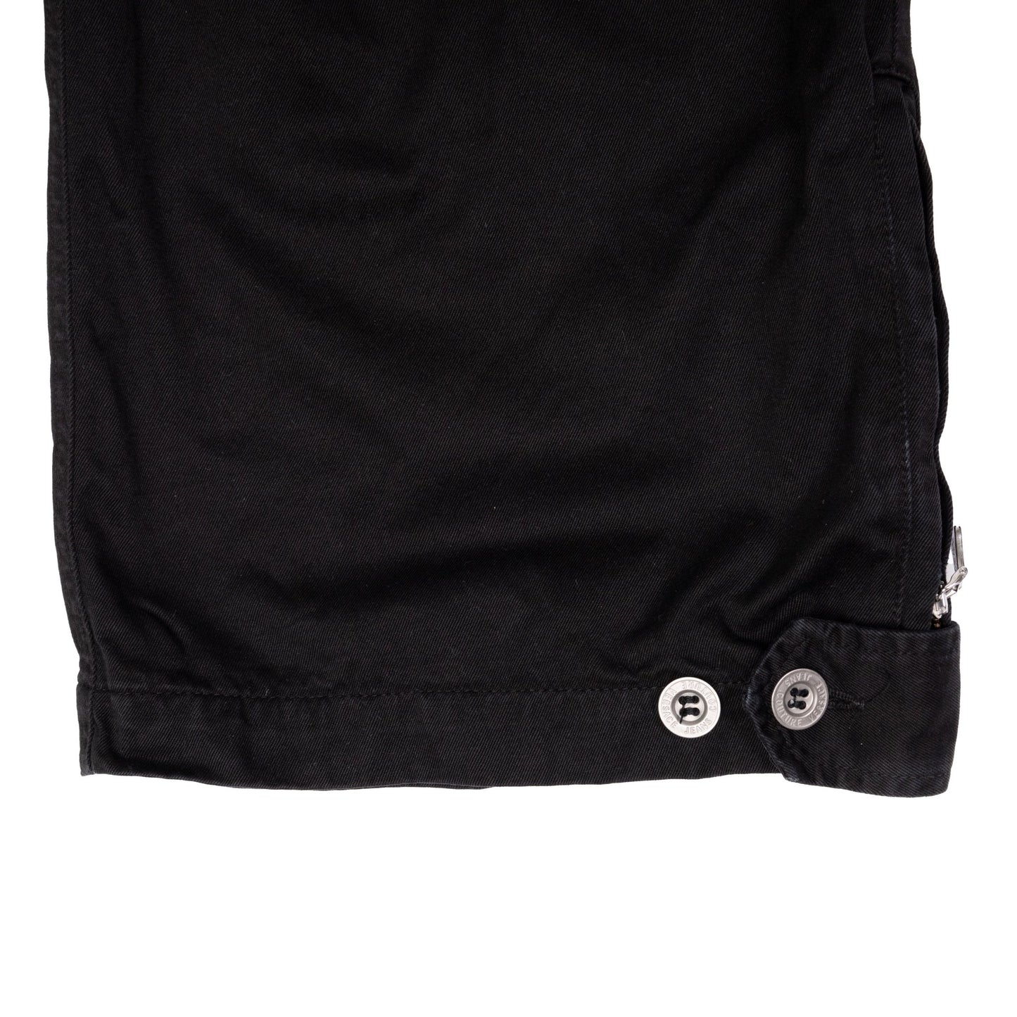 Versace Jeans Couture Black Strappy Baggy Punk Pants