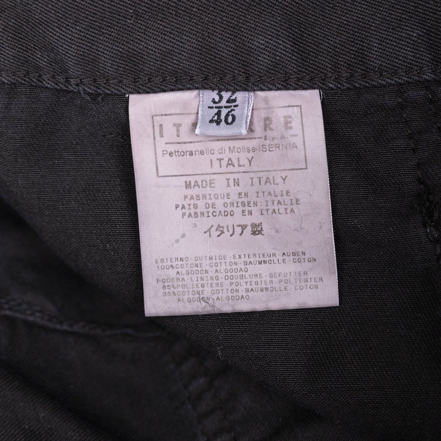 Versace Jeans Couture Black Strappy Baggy Punk Pants
