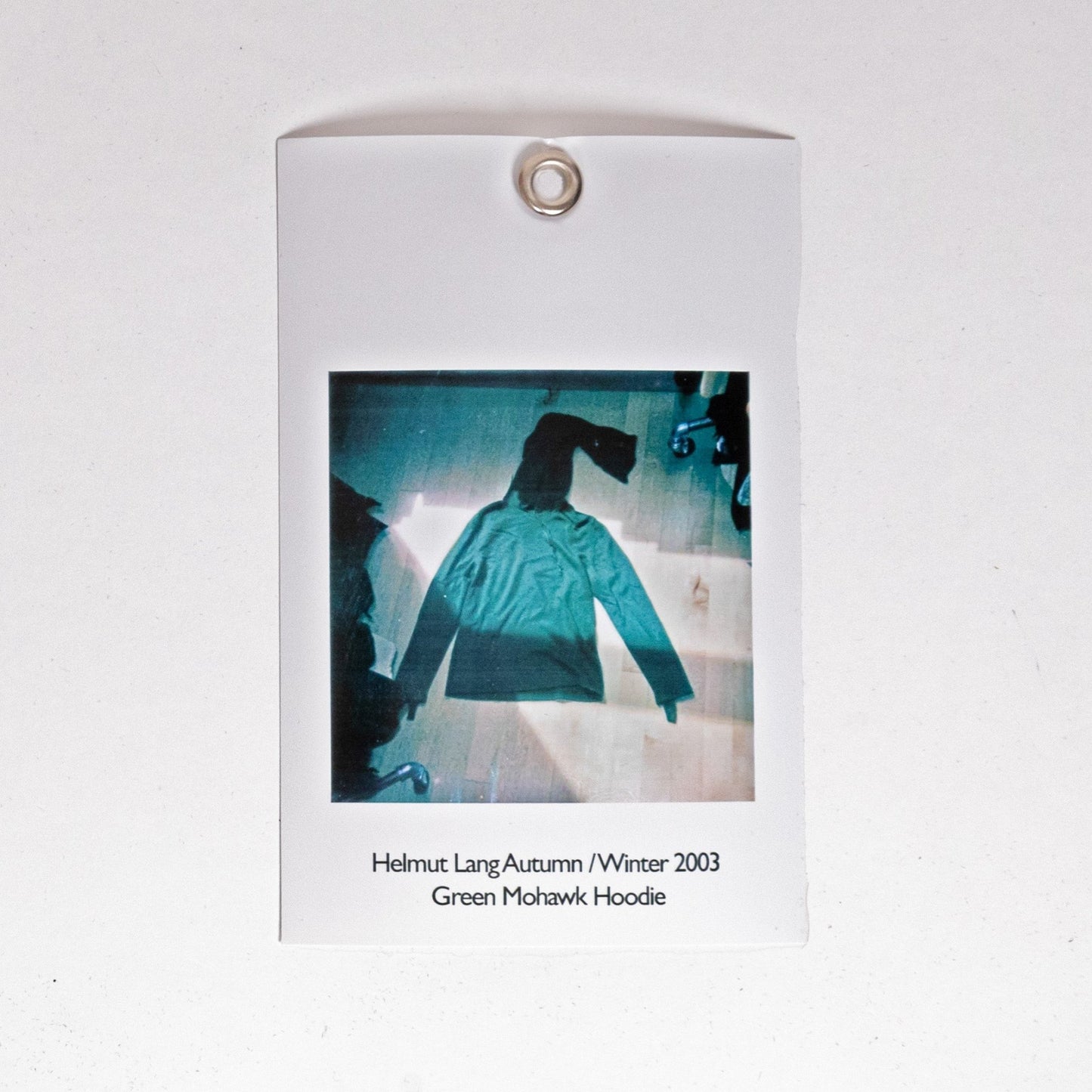 Helmut Lang Autumn / Winter 2003 Green Mohawk Hoodie