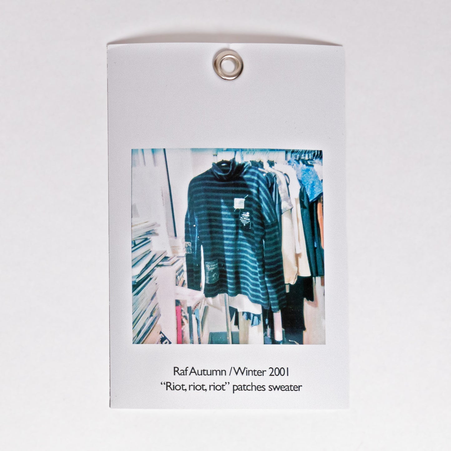Raf Simons Autumn / Winter 2001 “Riot, Riot, Riot” Patches Sweater