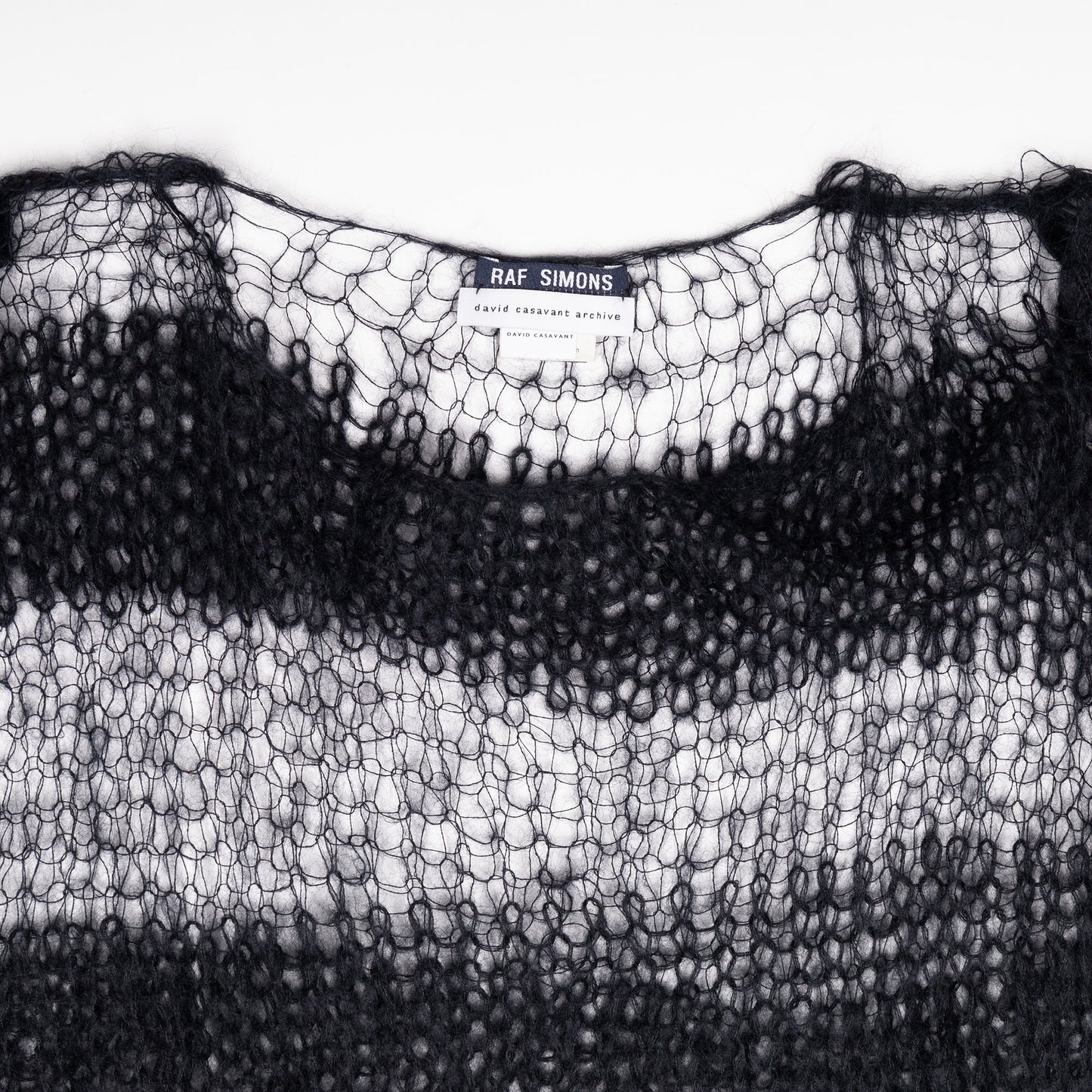 Raf Simons Spring / Summer 1998 “Black Palms” Striped Sweater