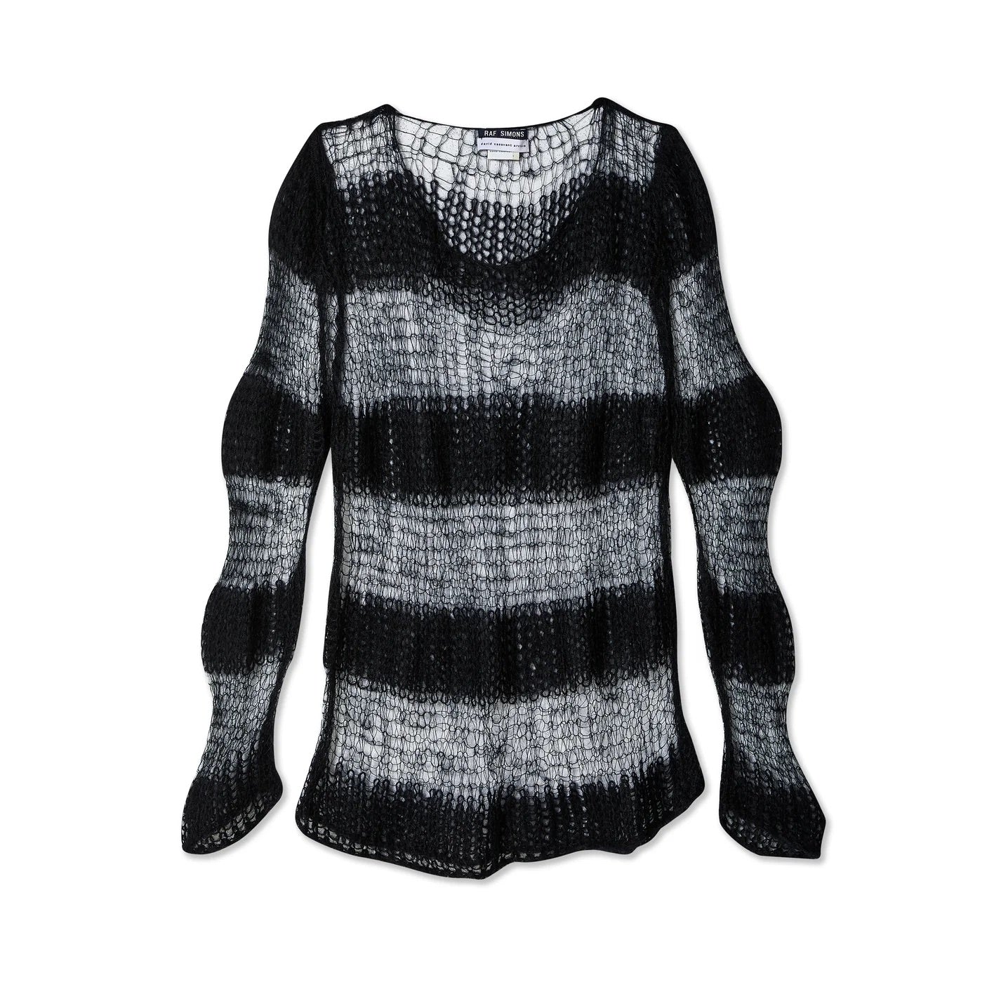 Raf Simons Spring / Summer 1998 “Black Palms” Striped Sweater
