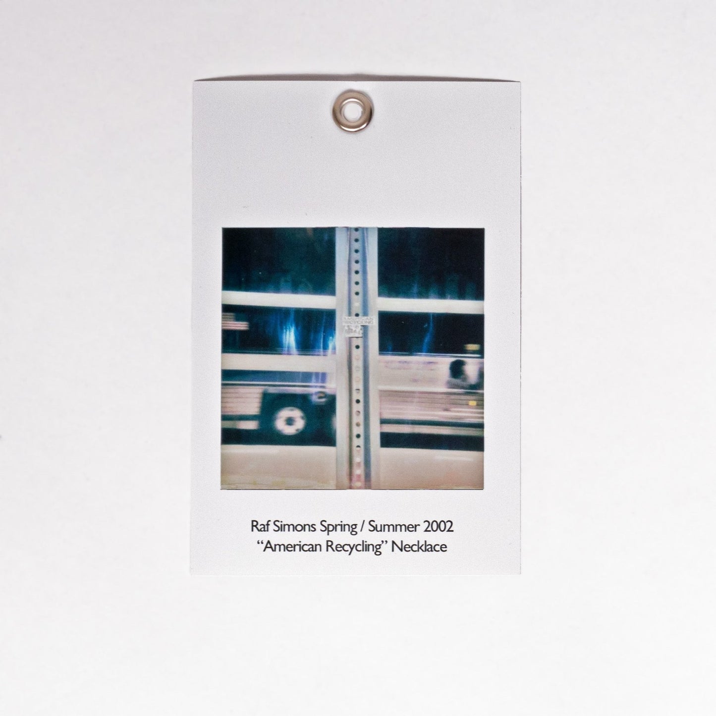 Raf Simons Spring / Summer 2002 “American Recycling” Necklace