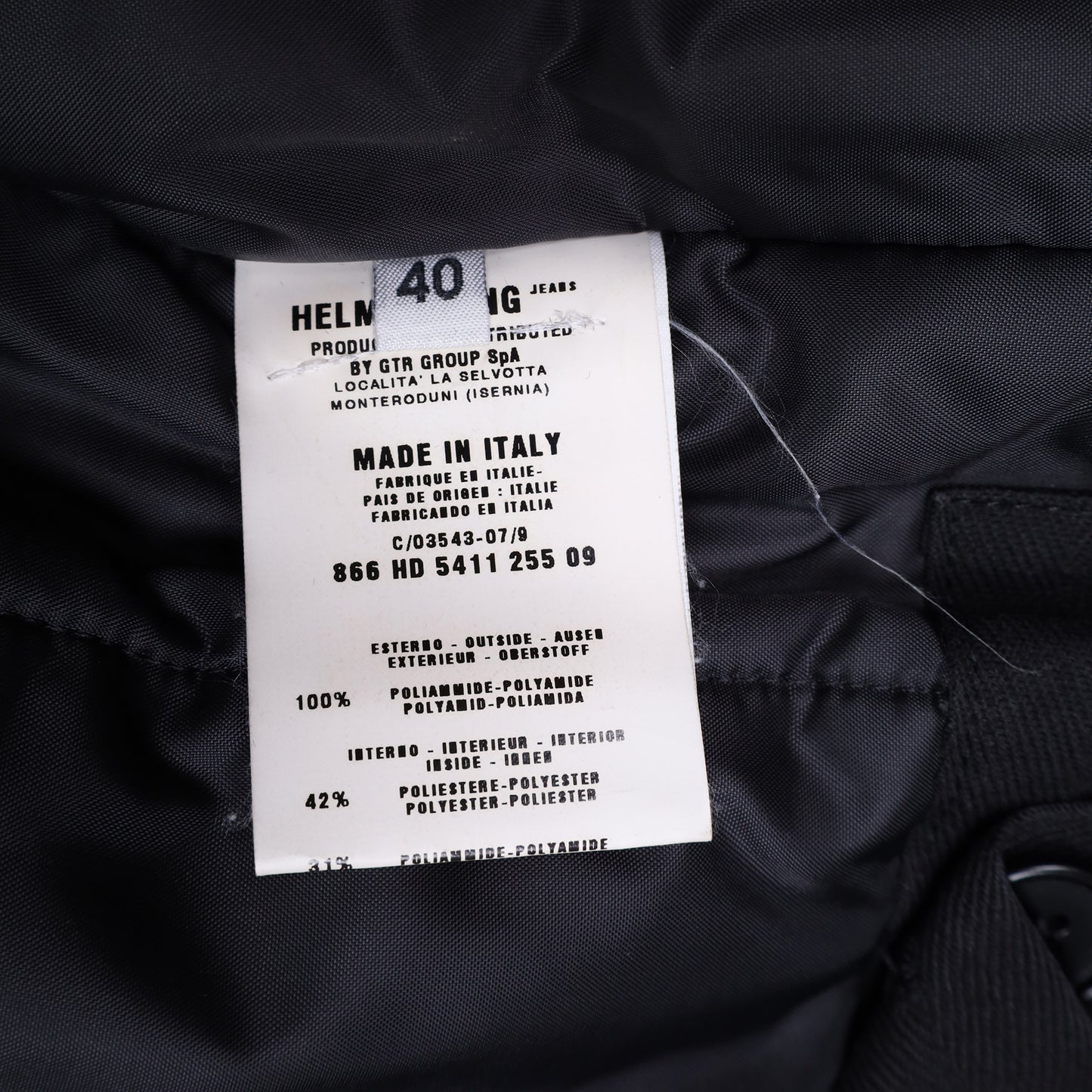 Helmut Lang Autumn / Winter 1999 Black Astro Vest