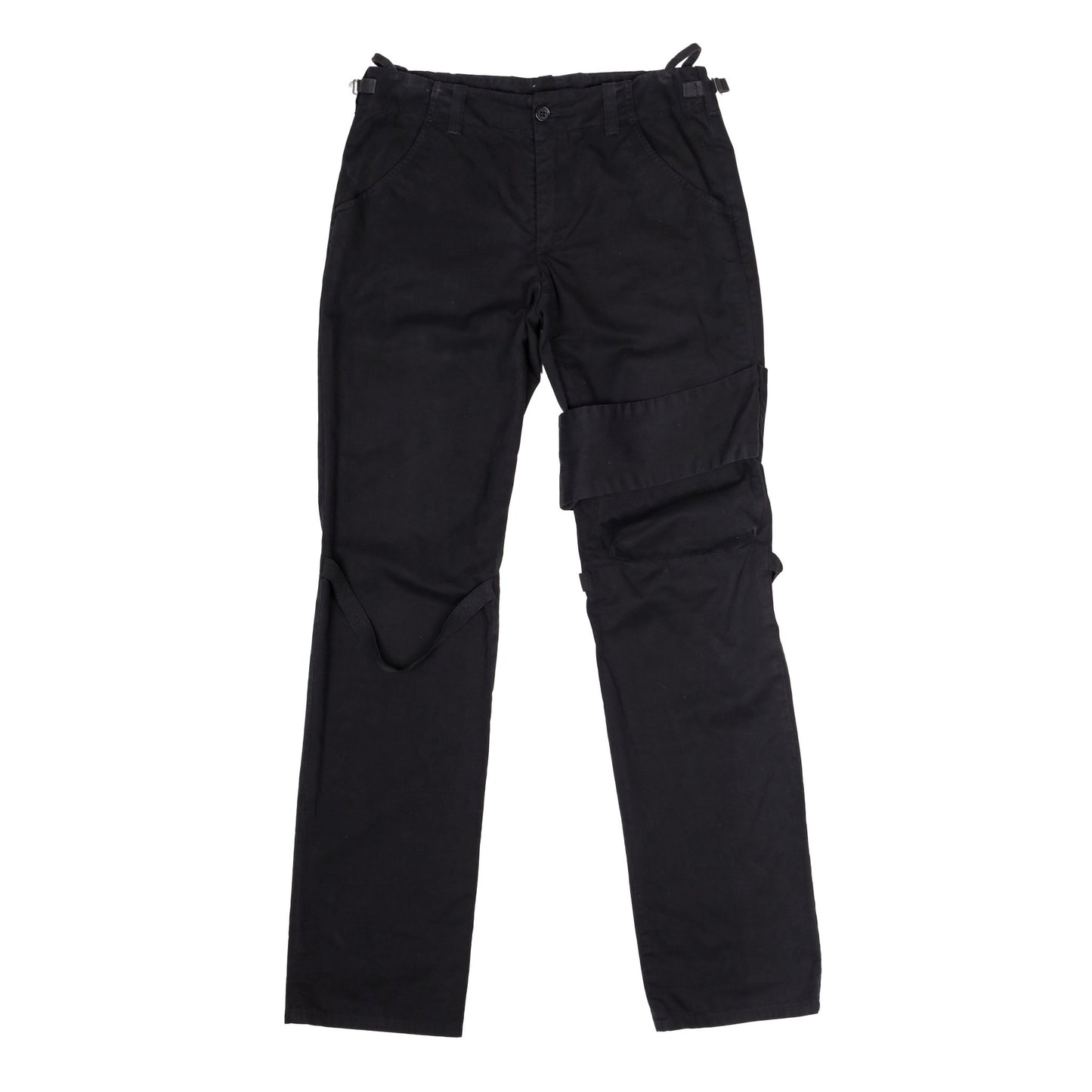 Helmut Lang Black Bondage Strap Pants