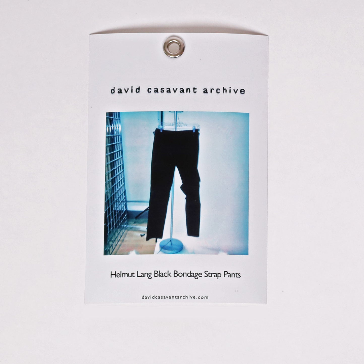 Helmut Lang Black Bondage Strap Pants