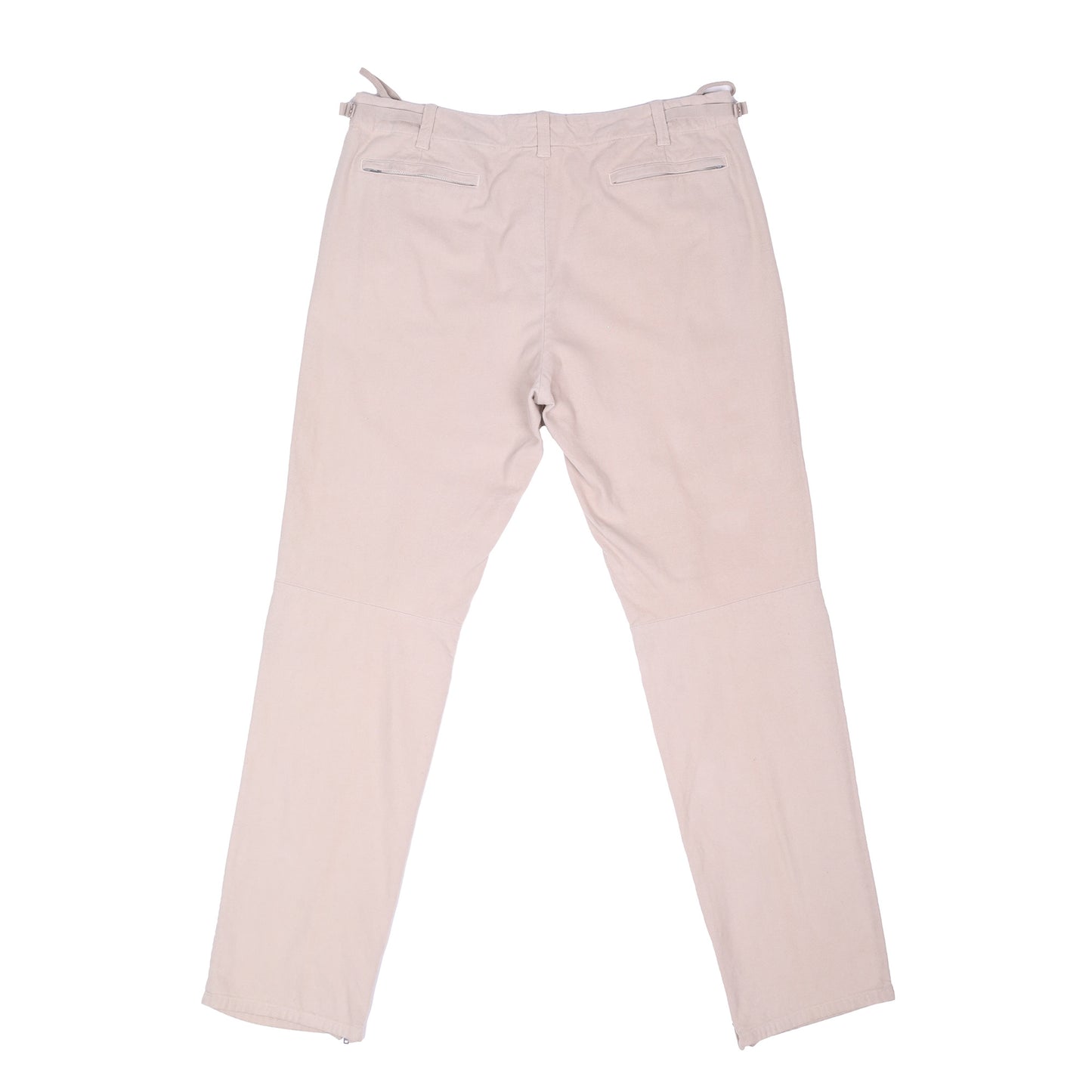 Helmut Lang Autumn / Winter 1999 Moleskin Cream Biker Pants