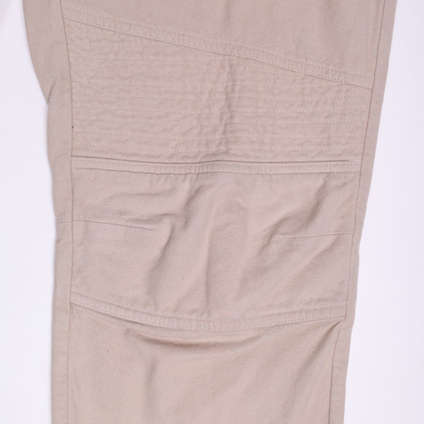 Helmut Lang Autumn / Winter 1999 Moleskin Cream Biker Pants