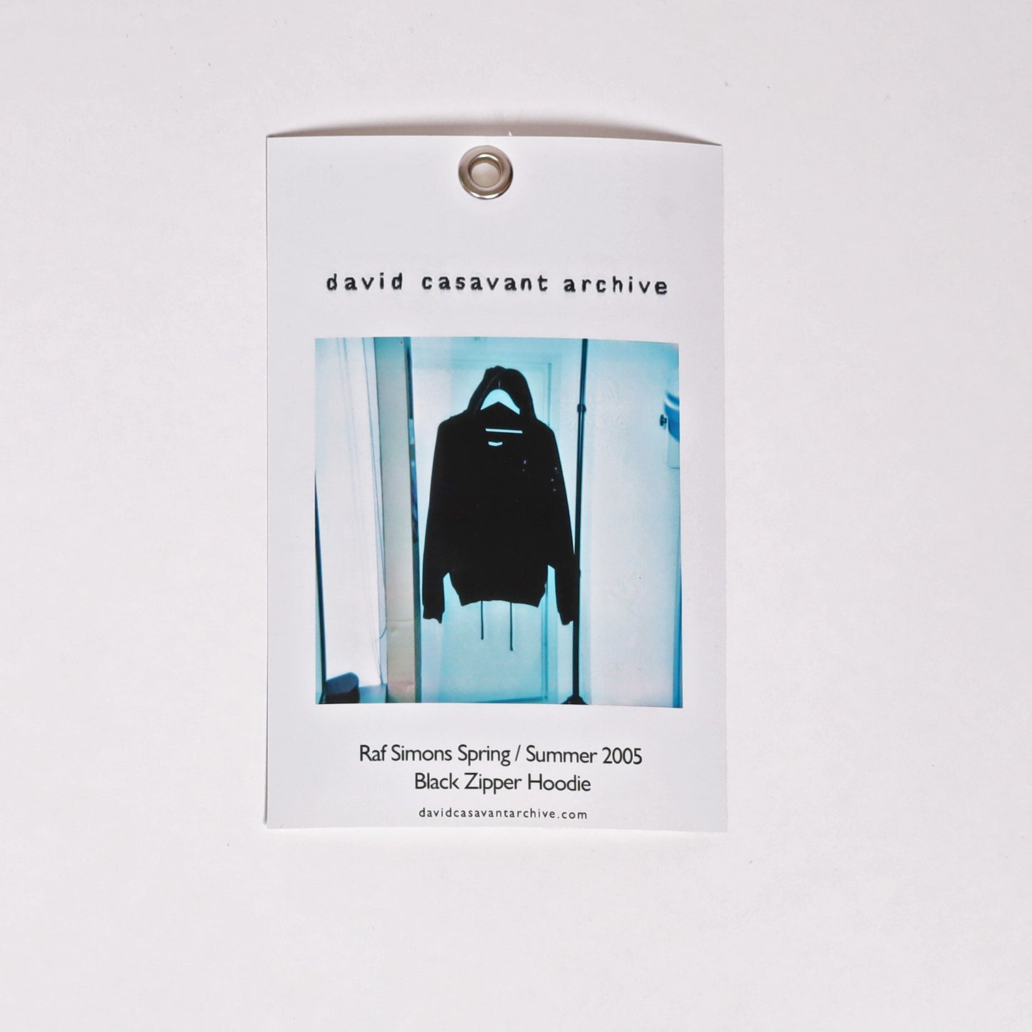 Raf Simons Spring / Summer 2005 Black Zipper Hoodie