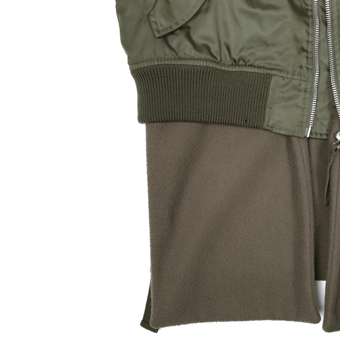 Helmut Lang Autumn / Winter 2003 Green Extended Bomber Jacket