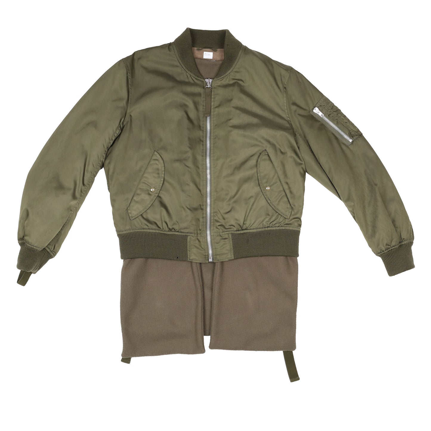 Helmut Lang Autumn / Winter 2003 Green Extended Bomber Jacket