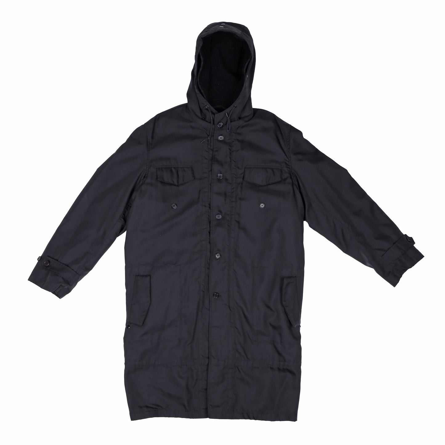 Helmut Lang Autumn / Winter 1998 Black Lined Coat