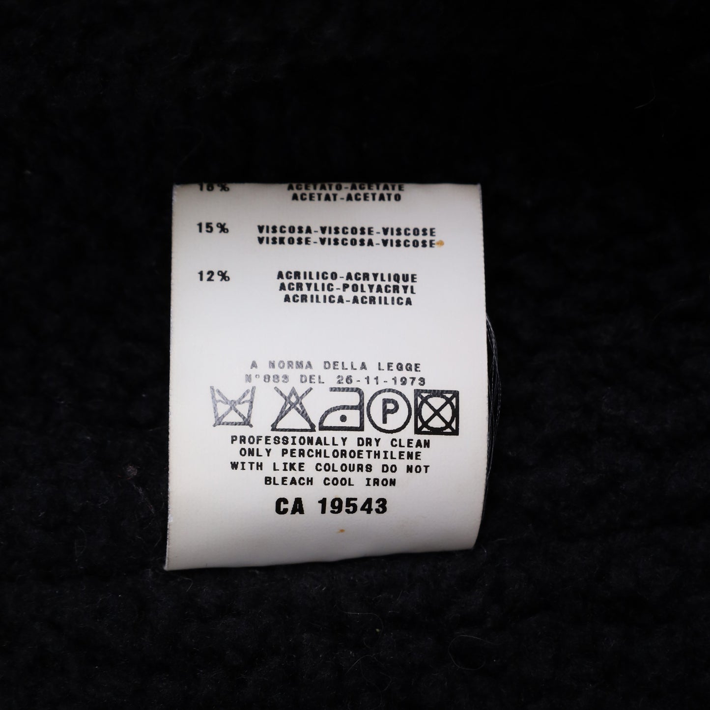 Helmut Lang Autumn / Winter 1998 Black Lined Coat