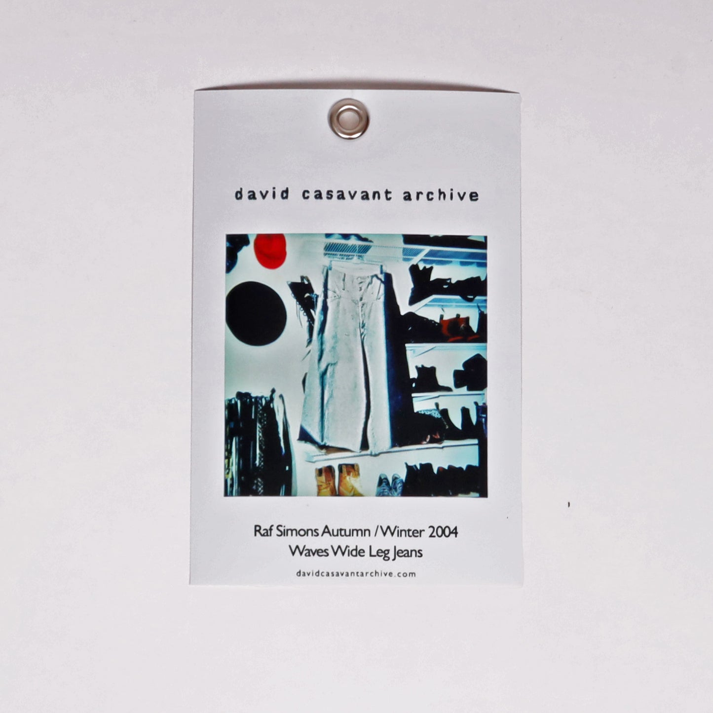 Raf Simons Autumn / Winter 2004 Waves Wide Leg Jeans