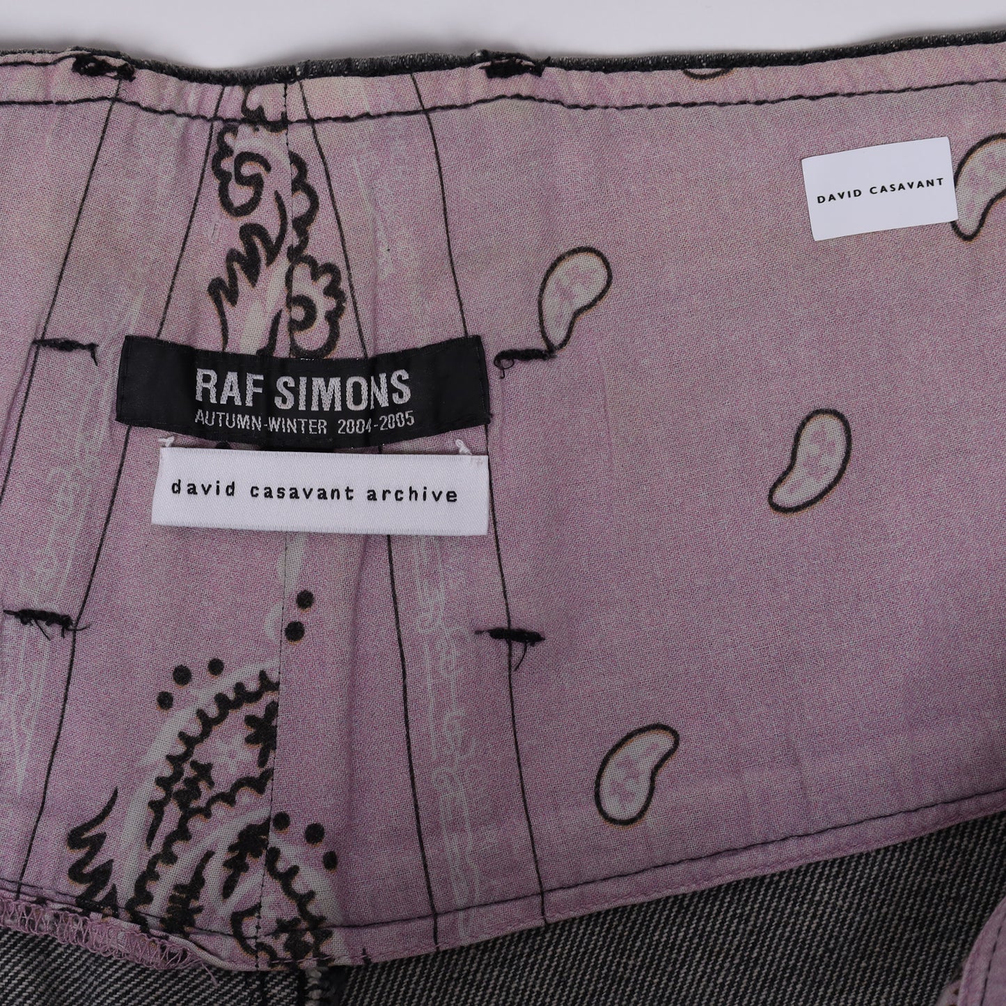 Raf Simons Autumn / Winter 2004 Waves Wide Leg Jeans