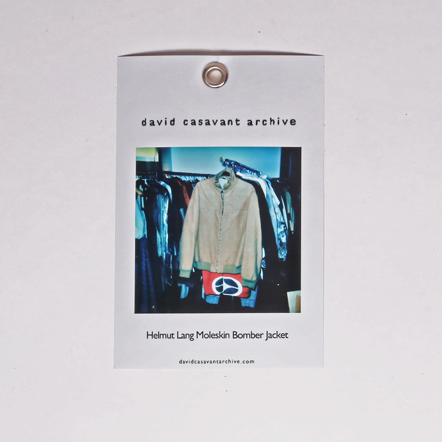 Helmut Lang Moleskin Bomber Jacket