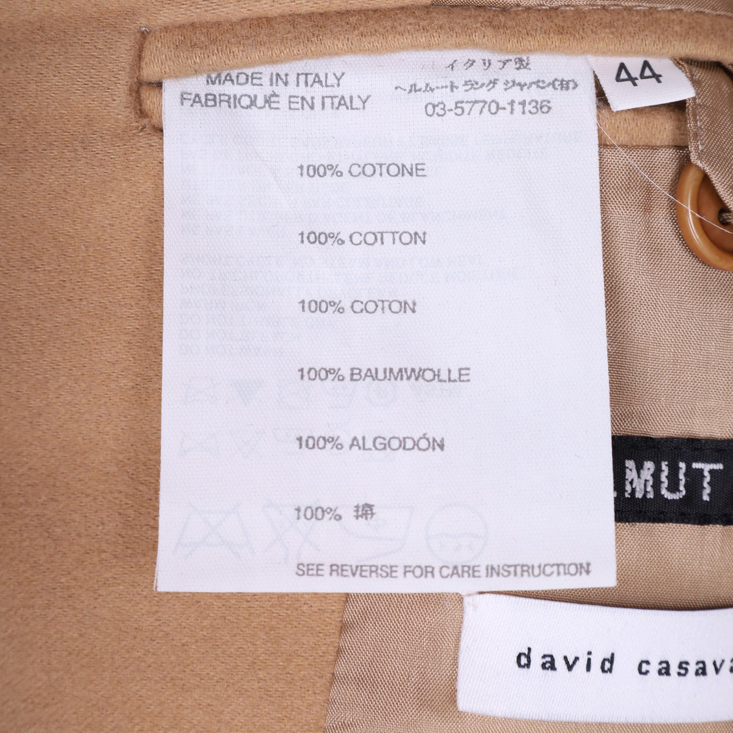 Helmut Lang Moleskin Bomber Jacket