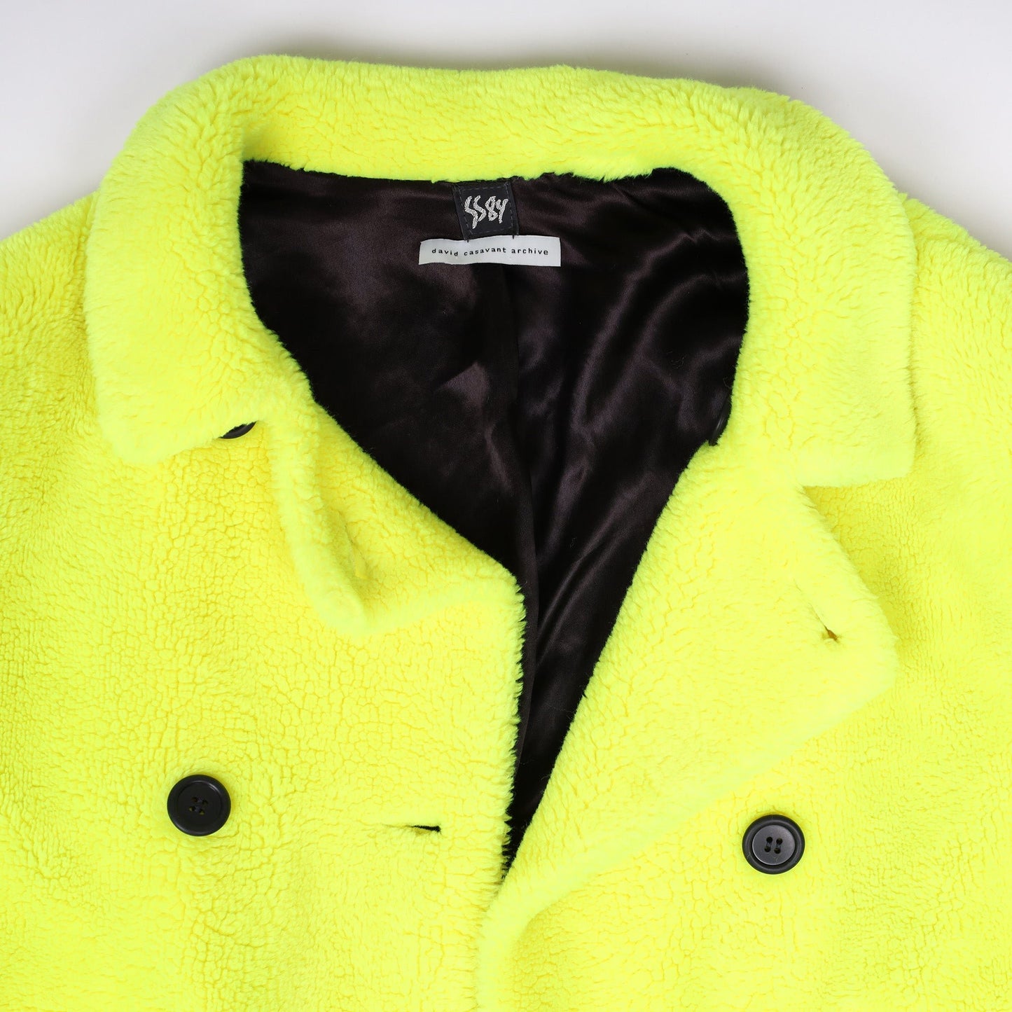 Stephen Sprouse 1984 Neon Yellow Faux Fur Coat