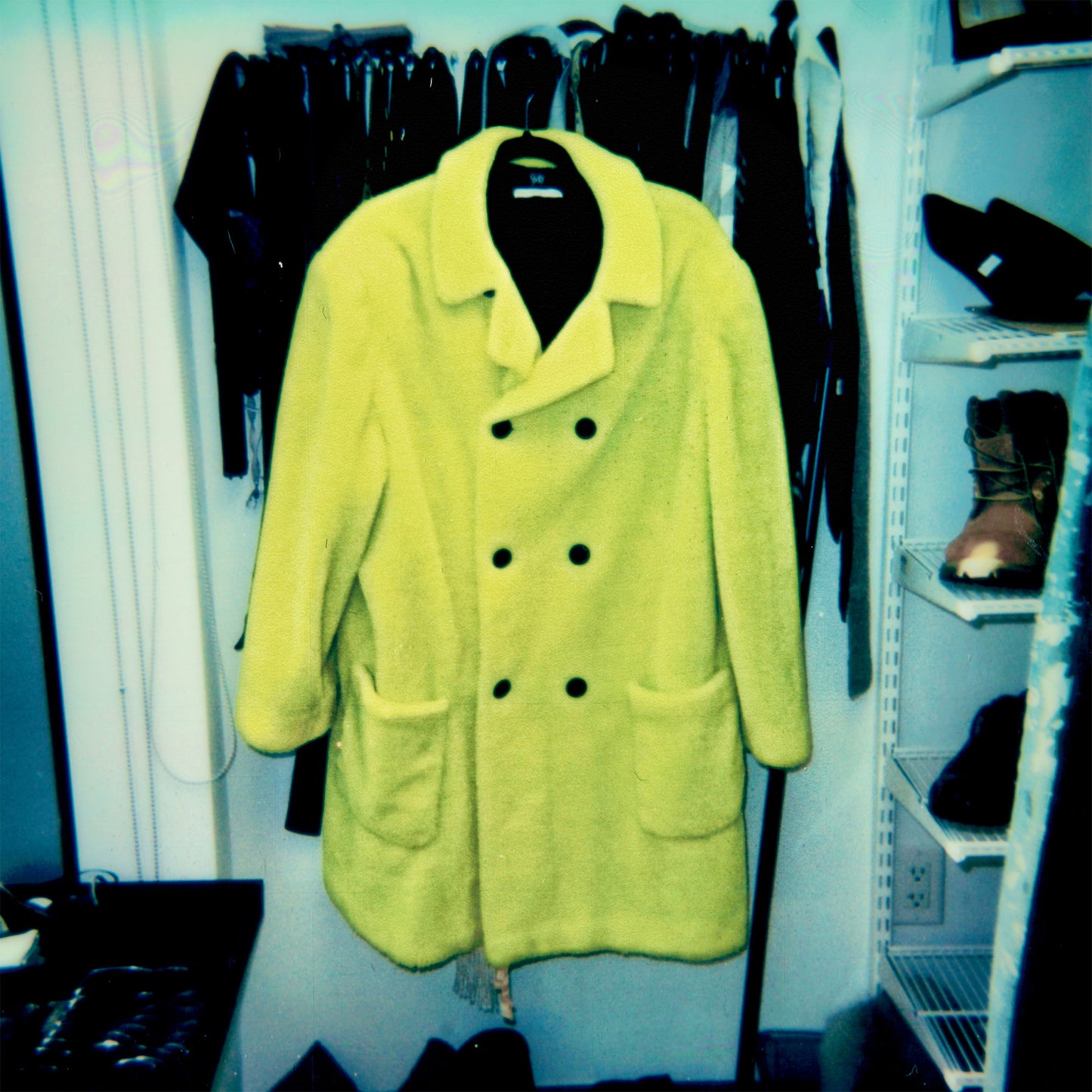 Stephen Sprouse 1984 Neon Yellow Faux Fur Coat