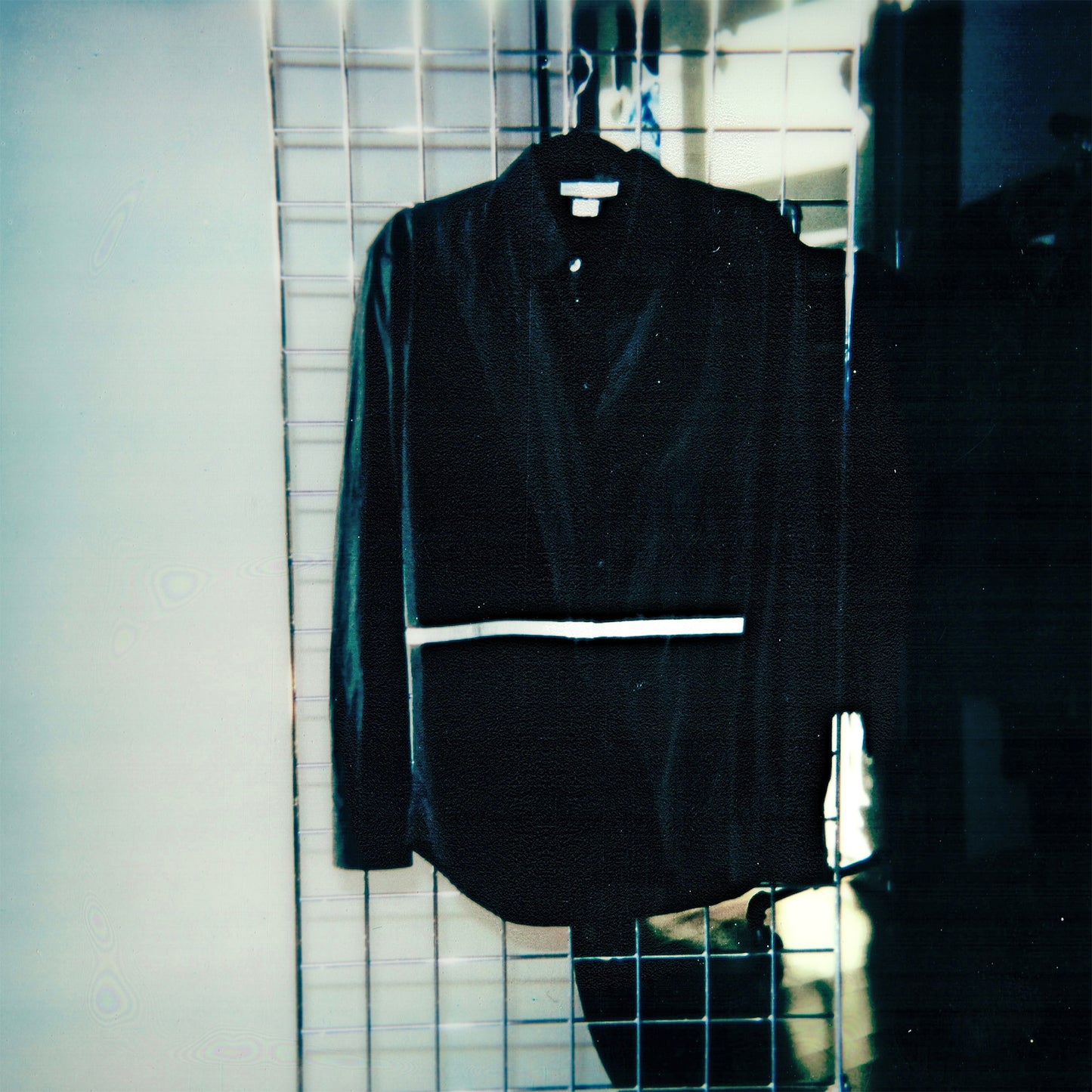 Helmut Lang Spring / Summer 1997 White Stripe Black Shirt
